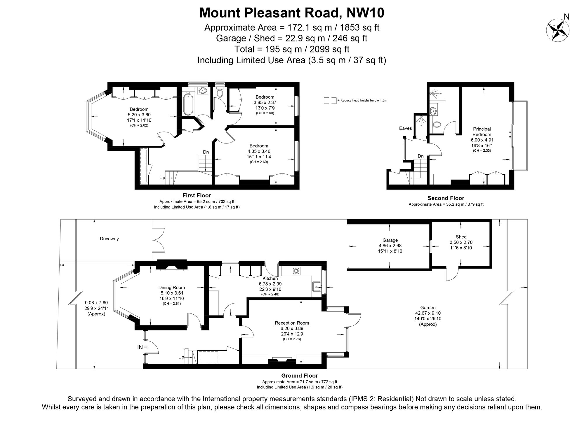 72 Mount Pleasant Road, London floorplan