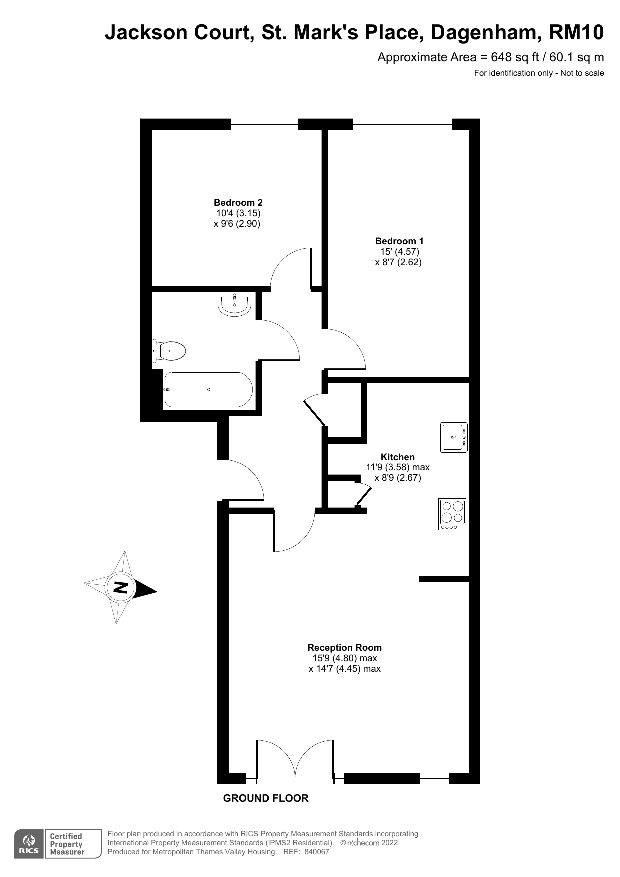 Jackson Court, Dagenham, London RM10, 2 bedroom flat for sale ...