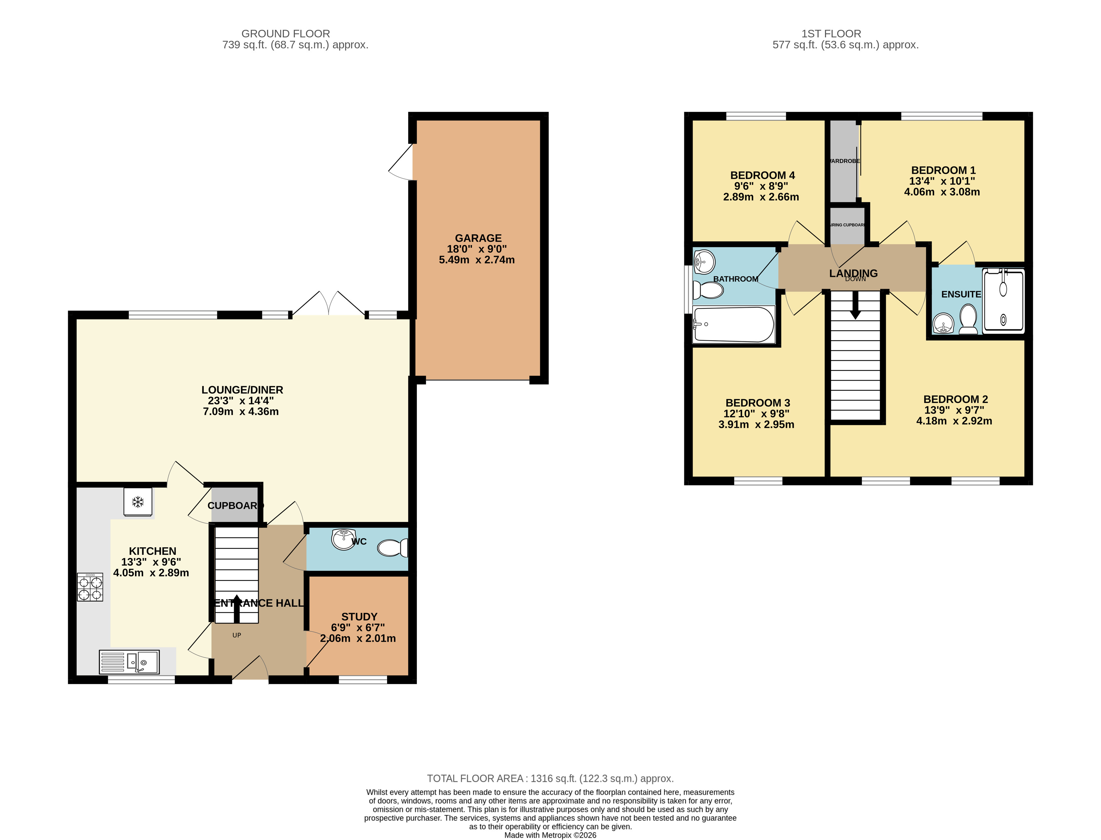 2 Meadowland Road, Chivenor Barnstaple Devon, Devon floorplan
