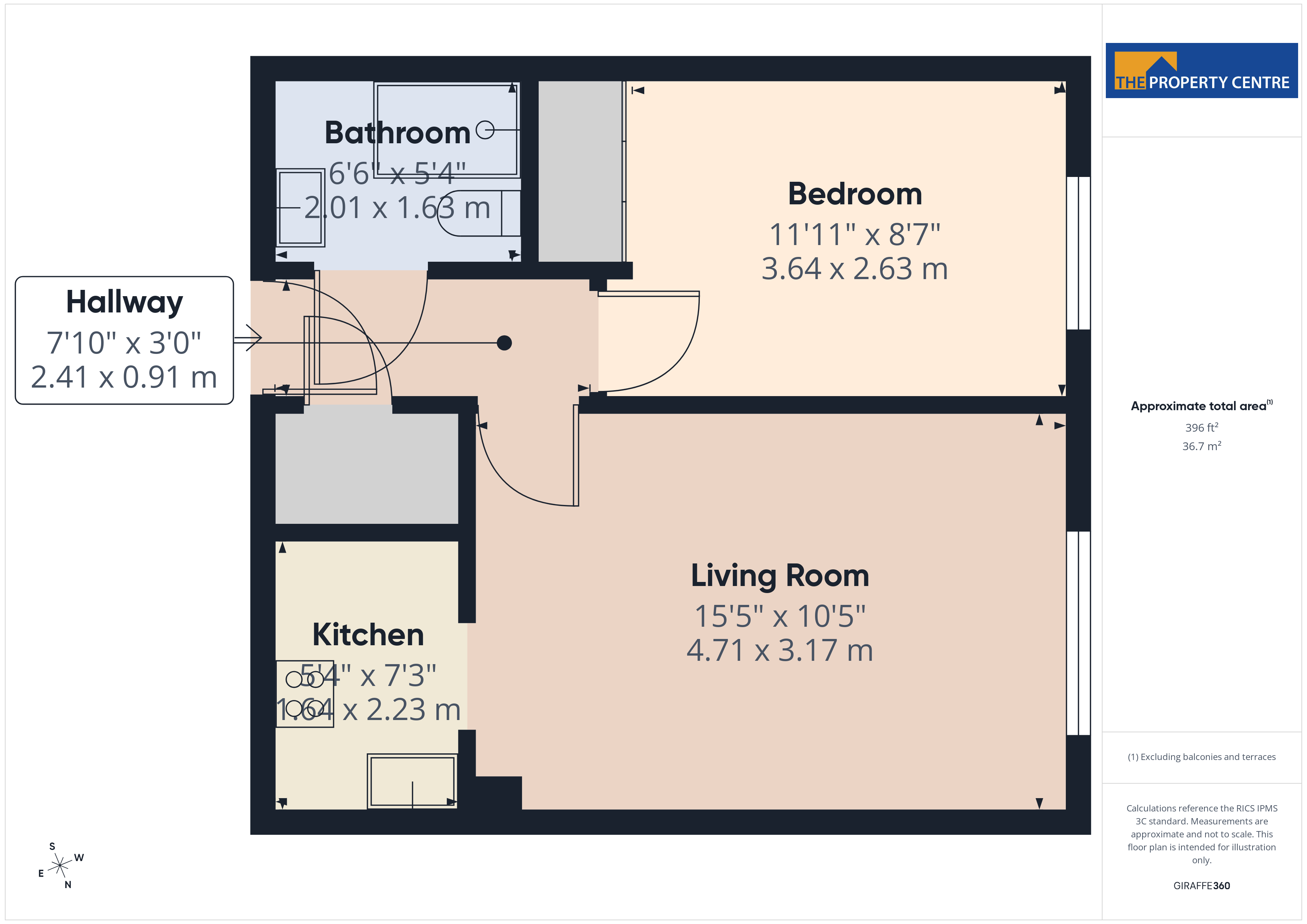 Flat 24, Homenash House,, St. Georges Lane North, Worcestershire floorplan