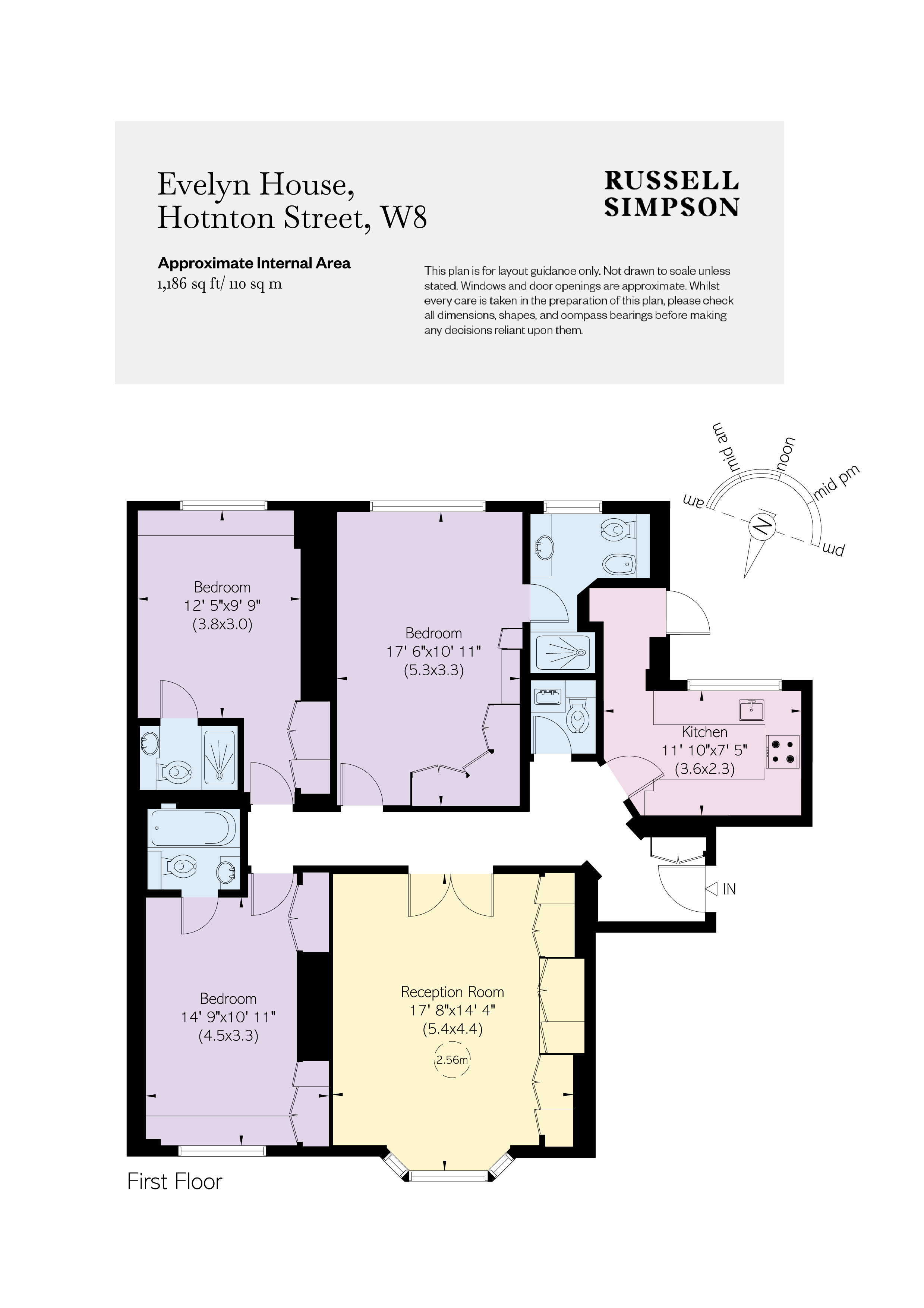 2 Evelyn House, 8-10, Hornton Street, Kensington floorplan