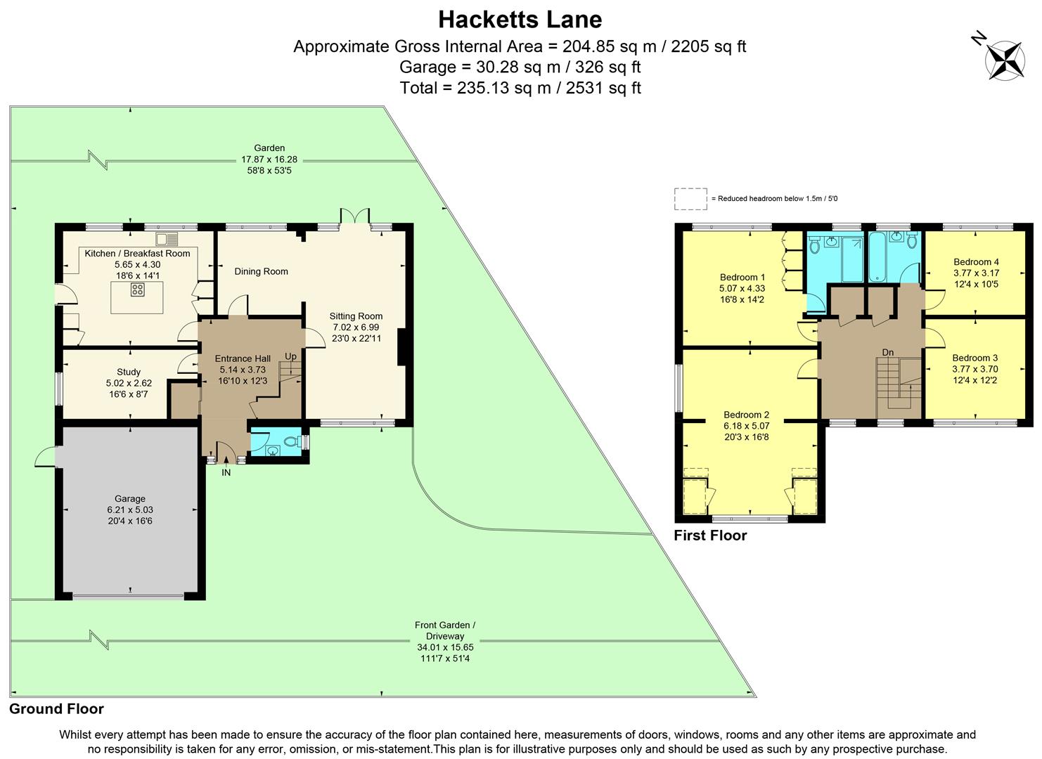35, Hacketts Lane, Woking floorplan
