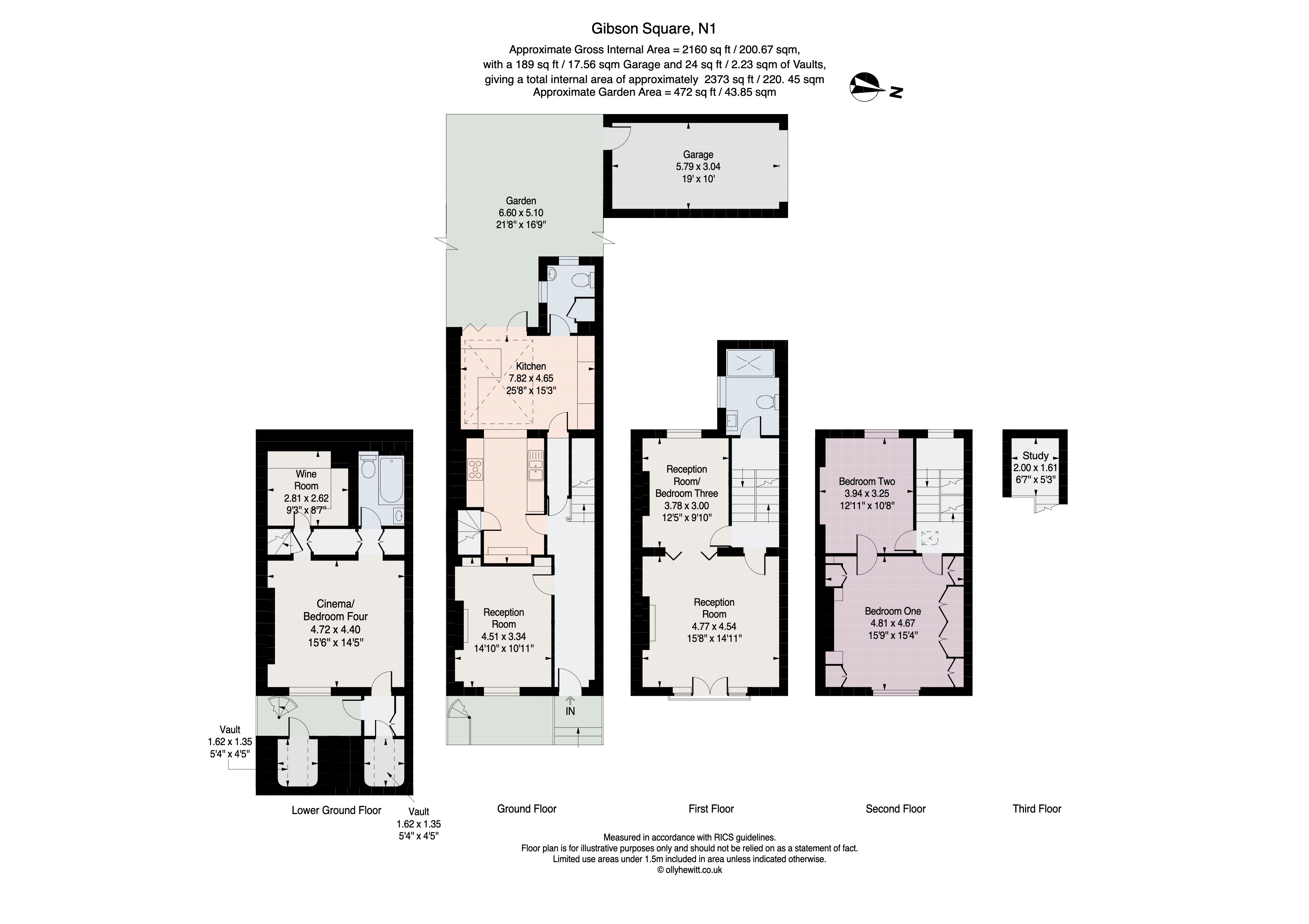 34, Gibson Square, London floorplan