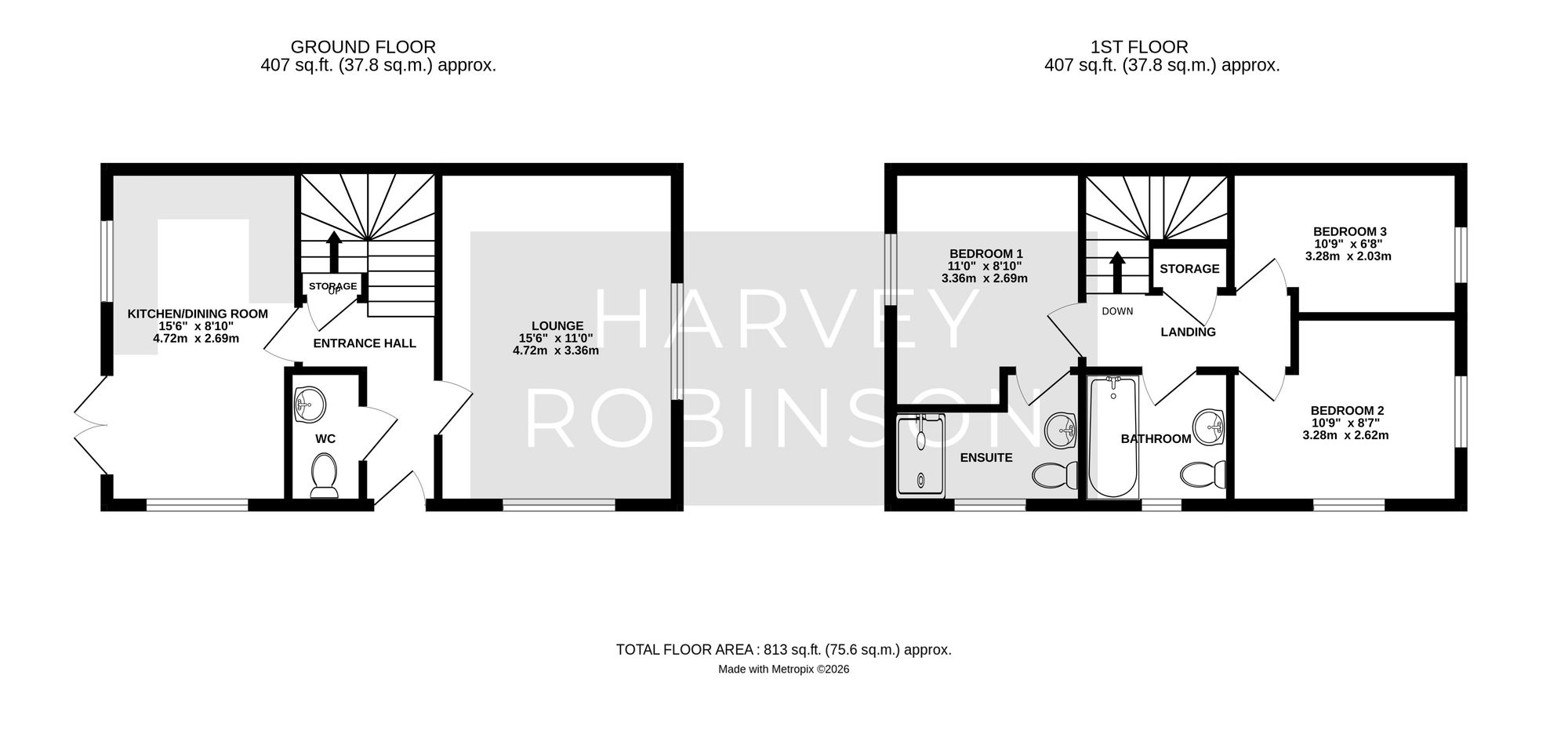 7 Penda Court, St. Neots floorplan