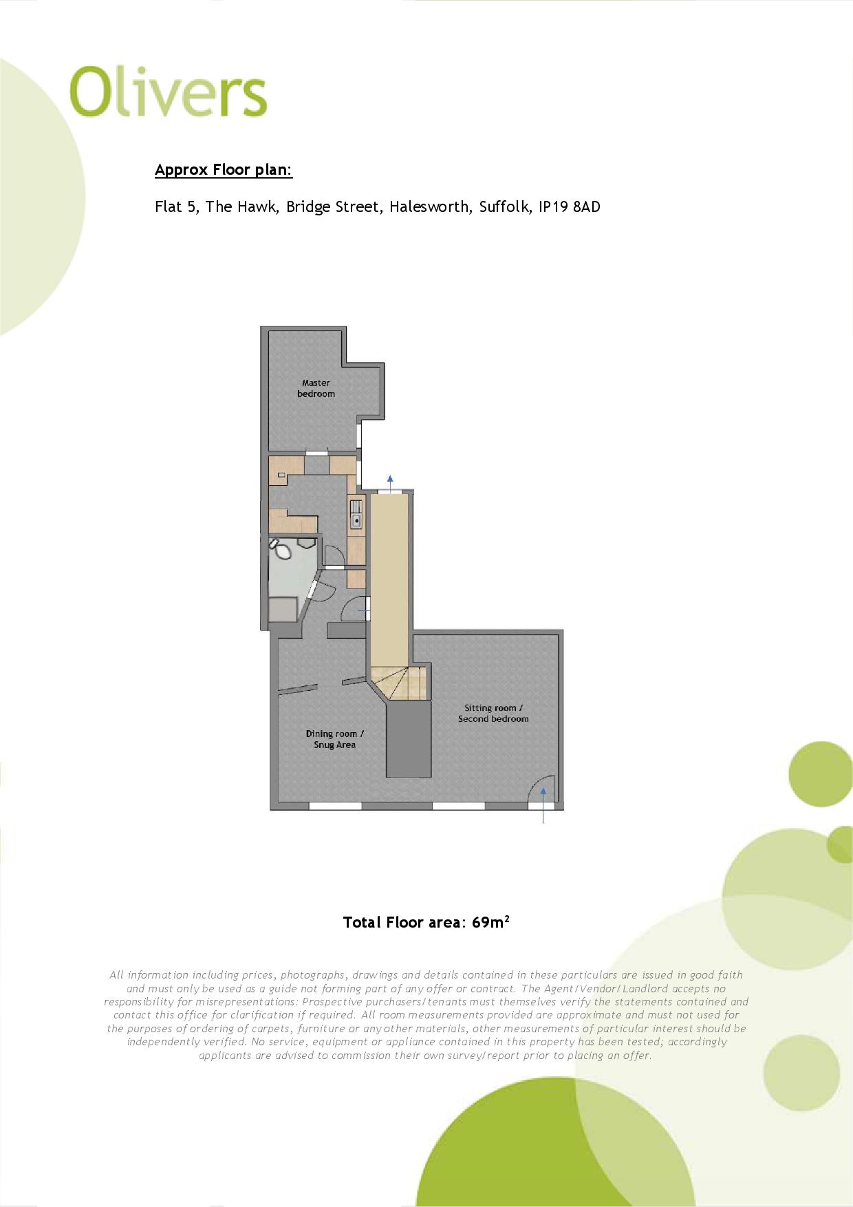 Flat 5, The Hawk, Bridge Street, Halesworth floorplan