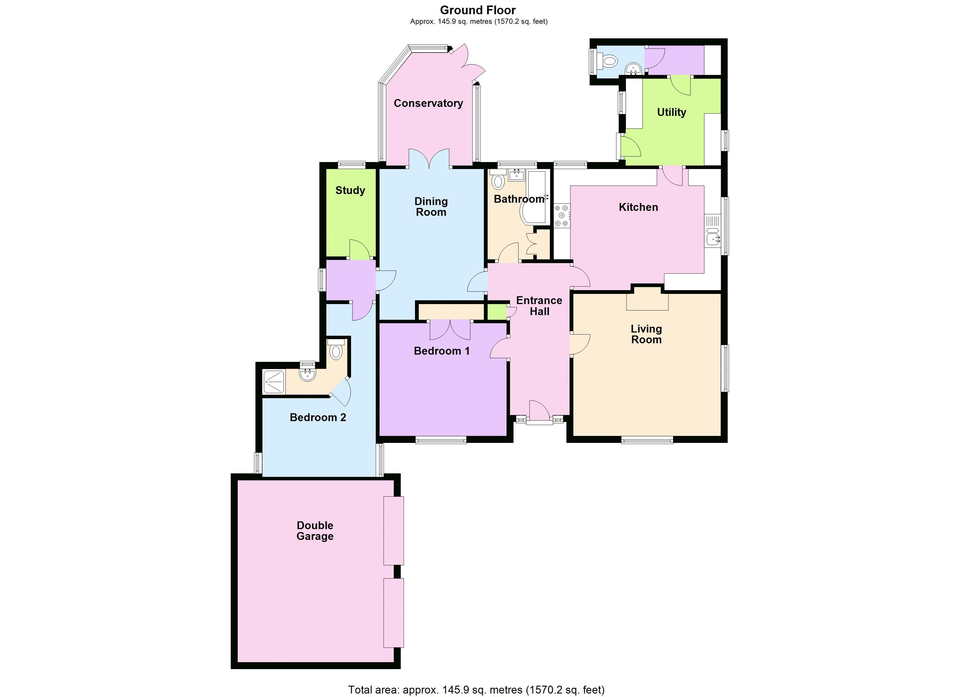 2 Bedrooms Detached bungalow for sale in Riverside Flats, North Street, West Butterwick, Scunthorpe DN17