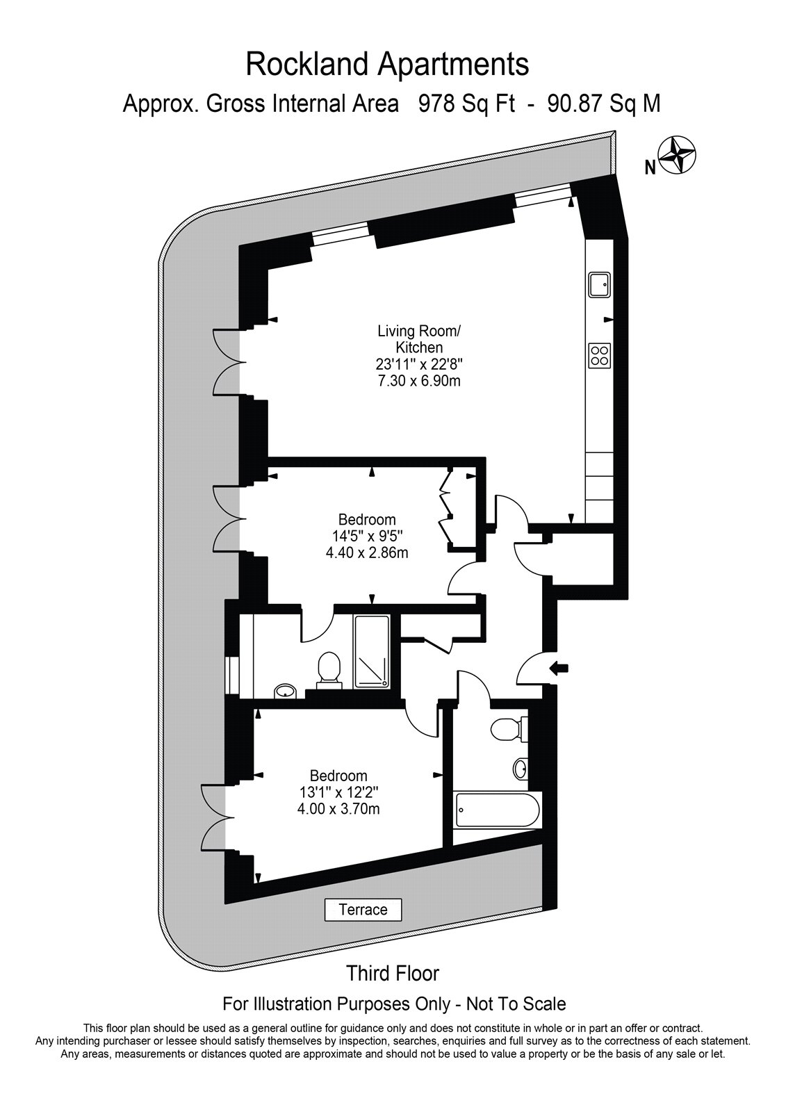 Flat 7, Rockland Apartments, 5, Lakenham Place, London floorplan