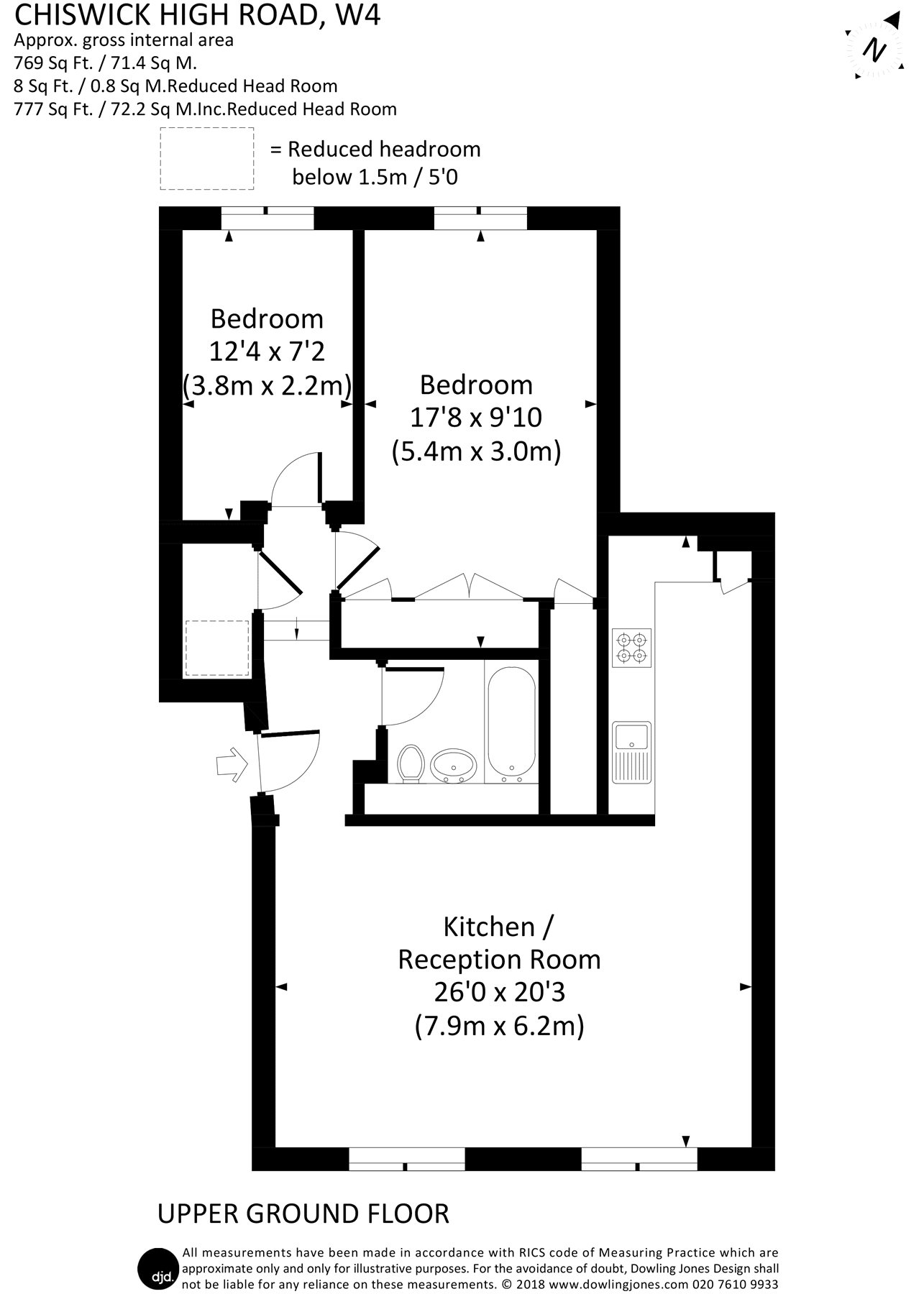 2 Bedrooms Flat for sale in Chiswick High Road, Chiswick W4