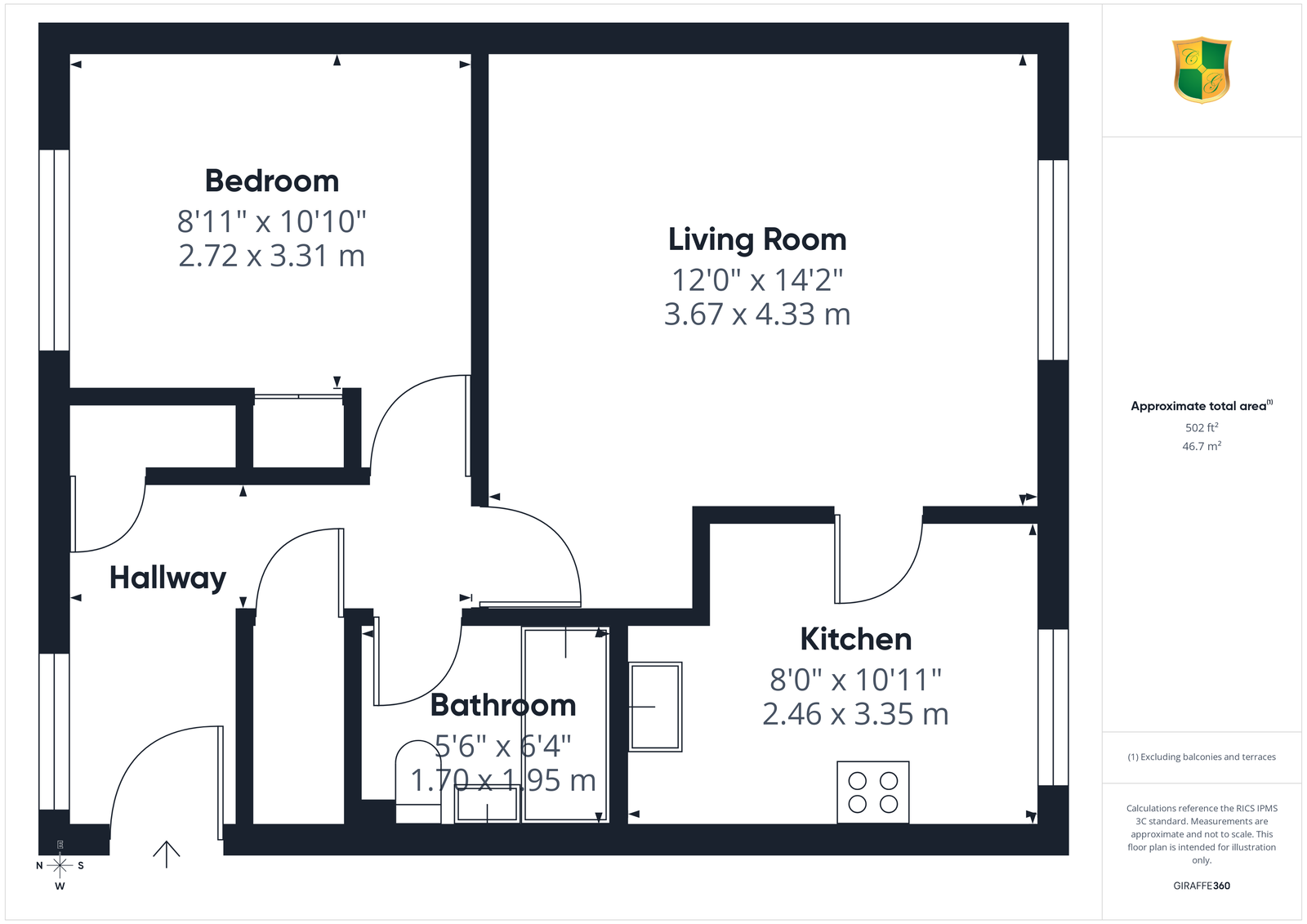 Greenacres,86, North Parade, Horsham floorplan