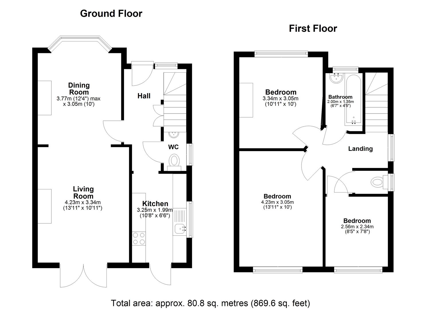80, Loose Road, Maidstone floorplan