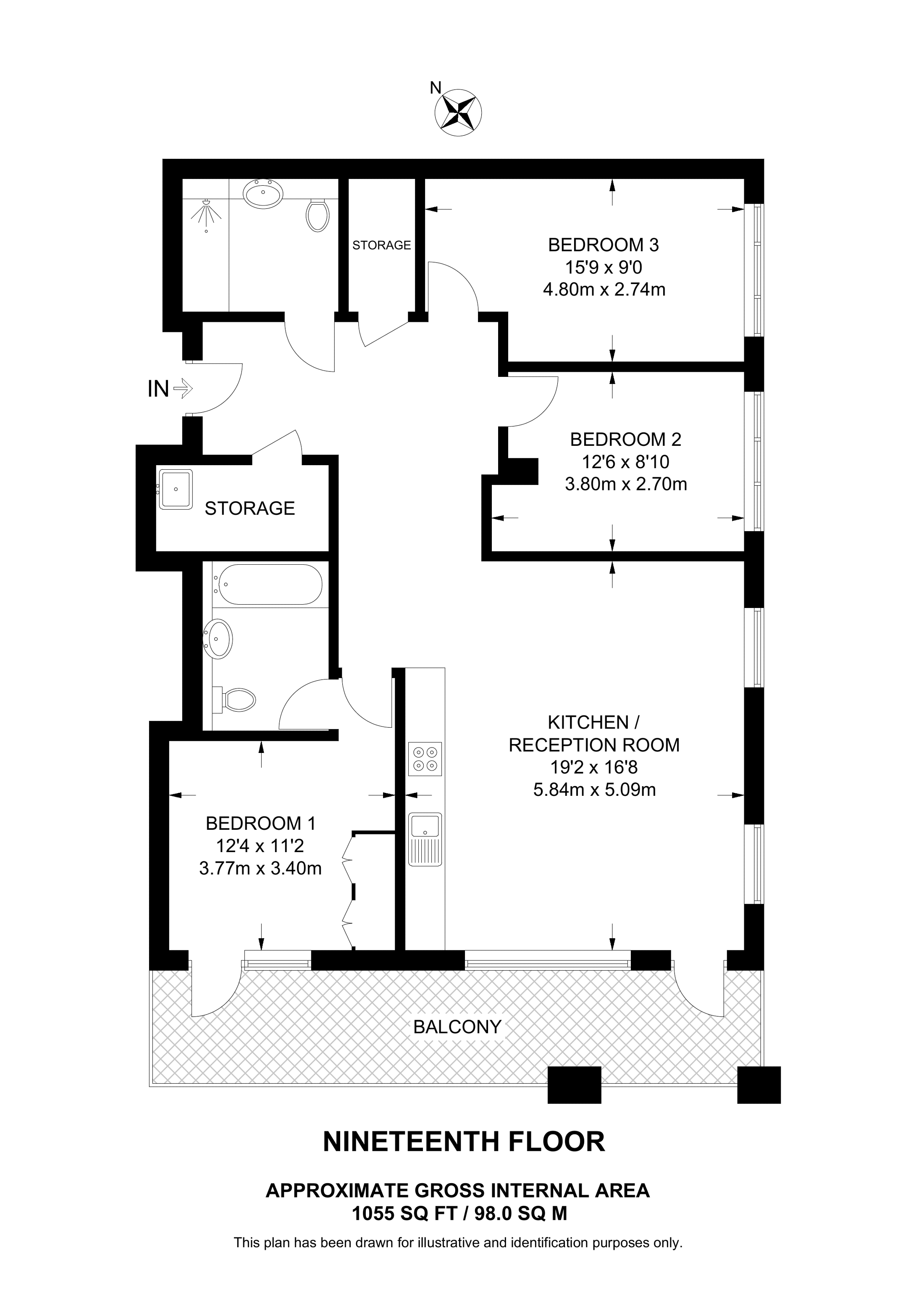 Compton House, Woolwich Riverside floorplan