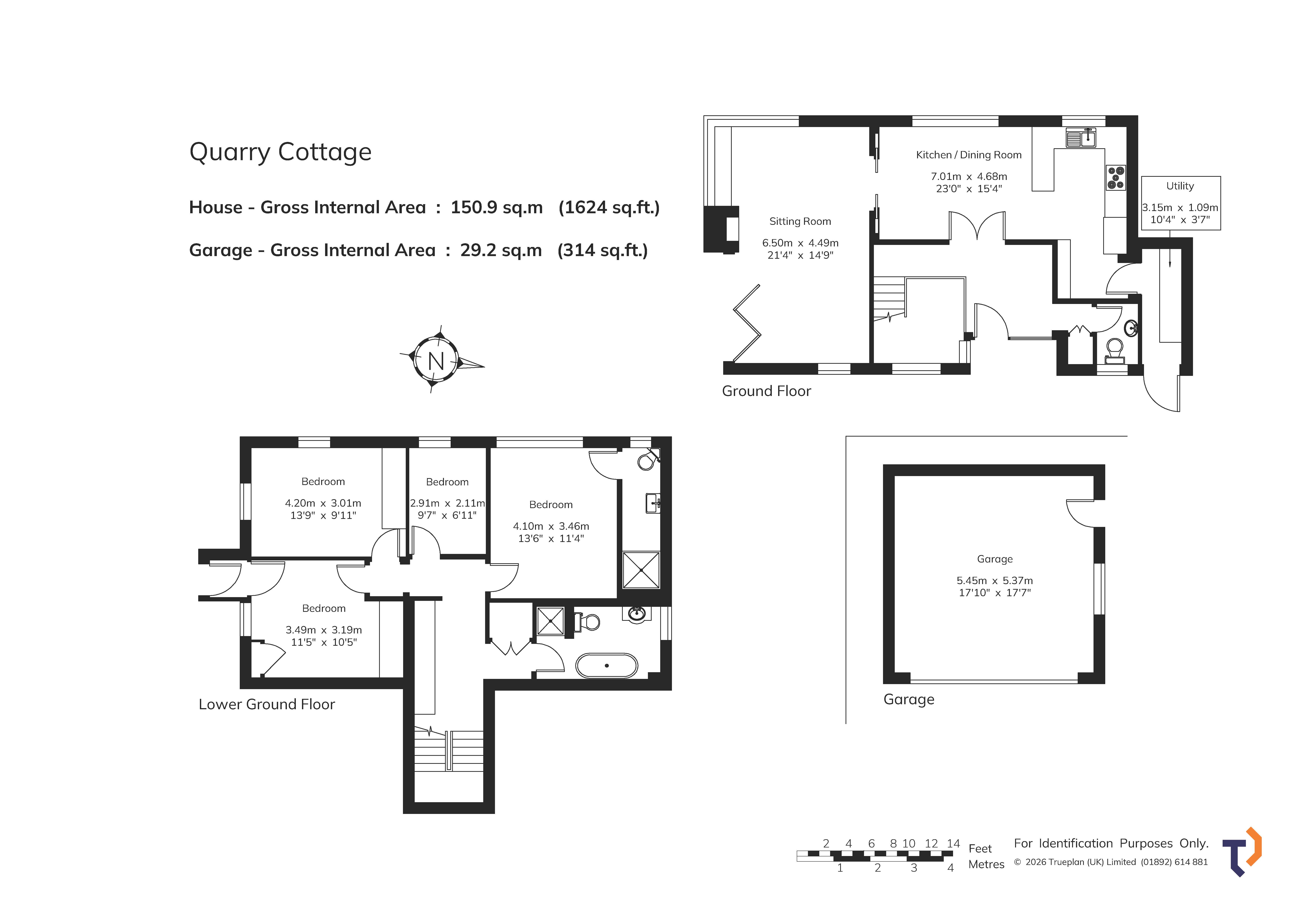 Quarry Cottage,, Hanging Bank, Sevenoaks floorplan