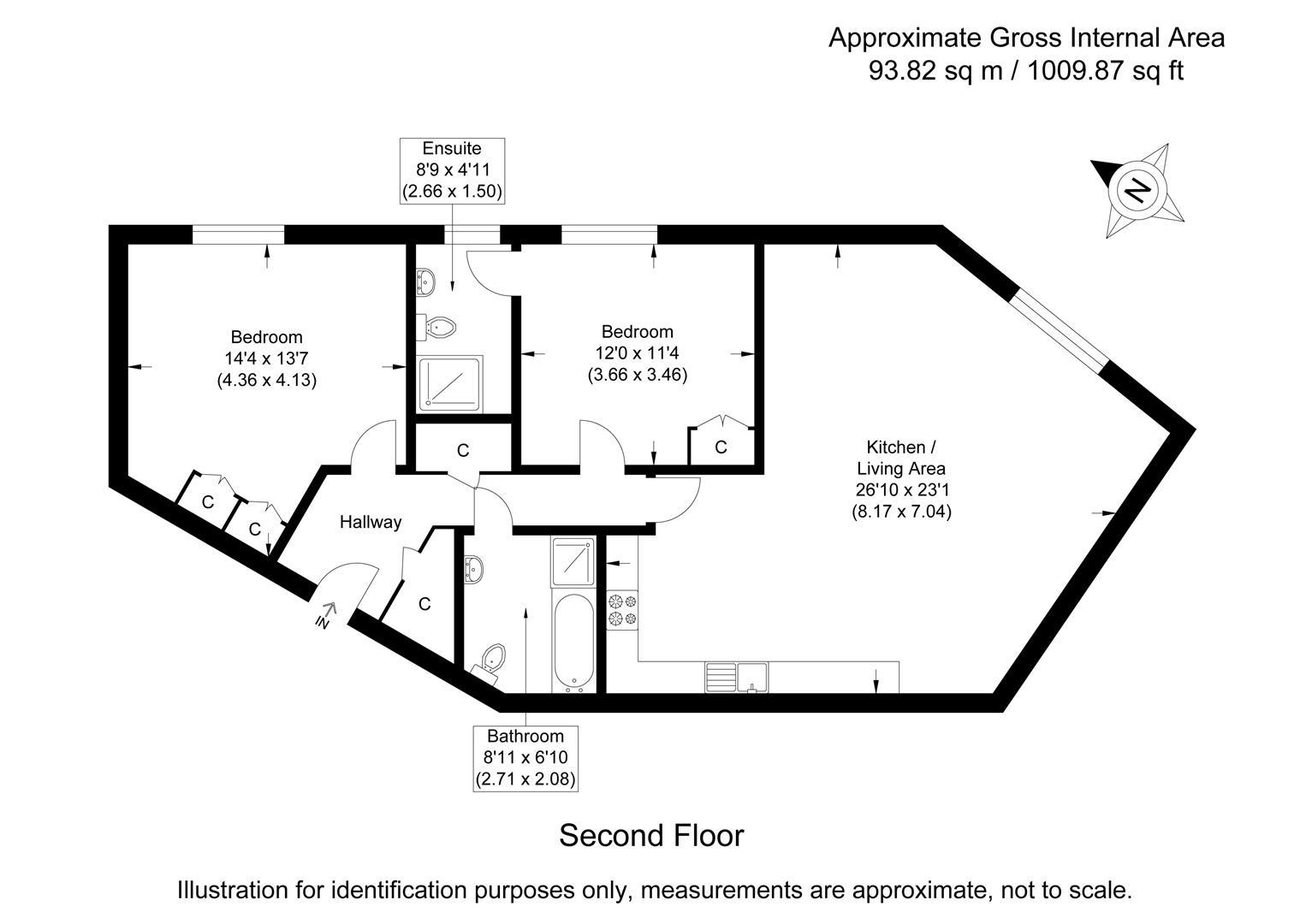 11 Chalk Place, Thaxted Road, Saffron Walden floorplan
