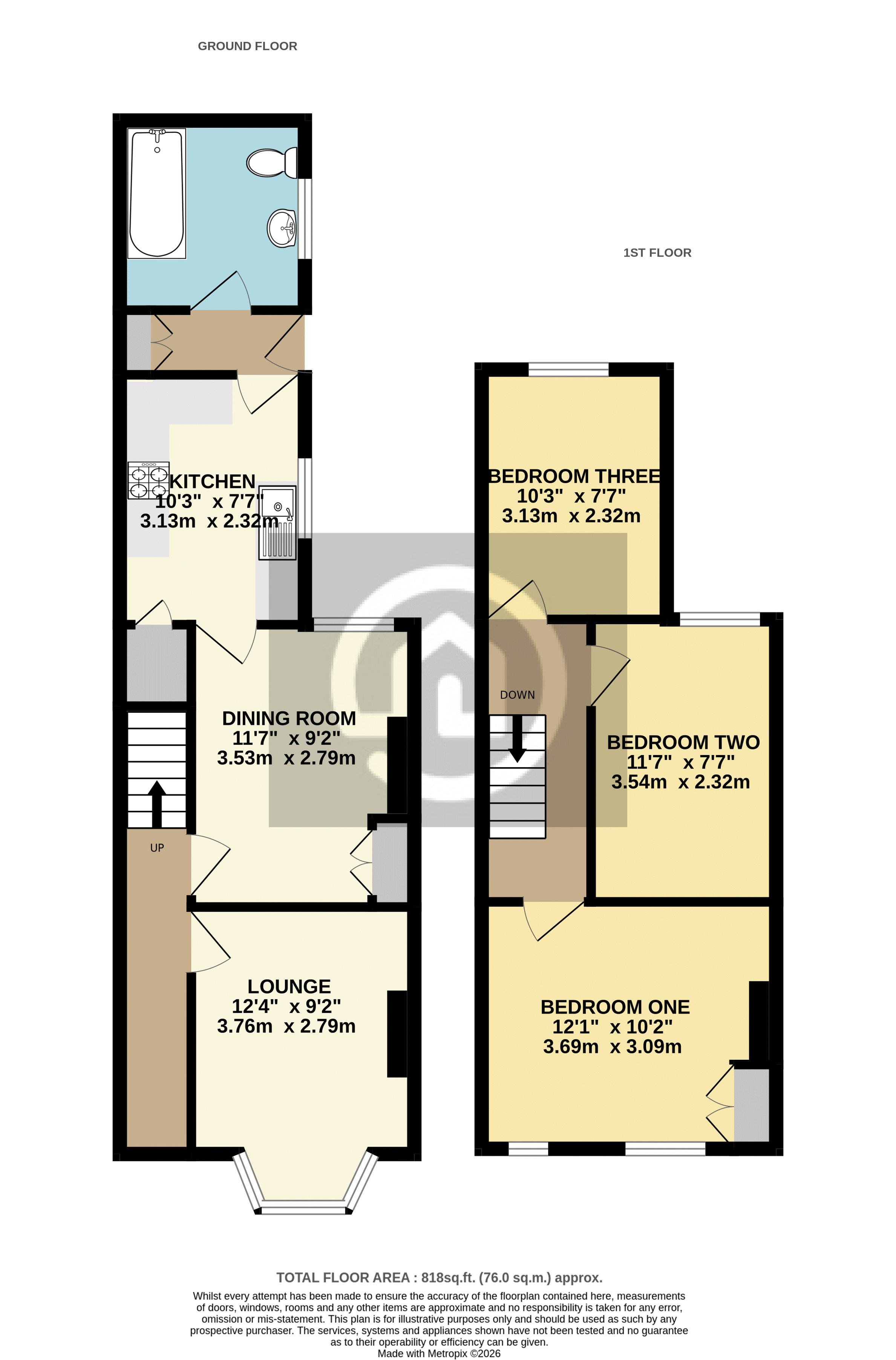 34, York Street, Bedford floorplan