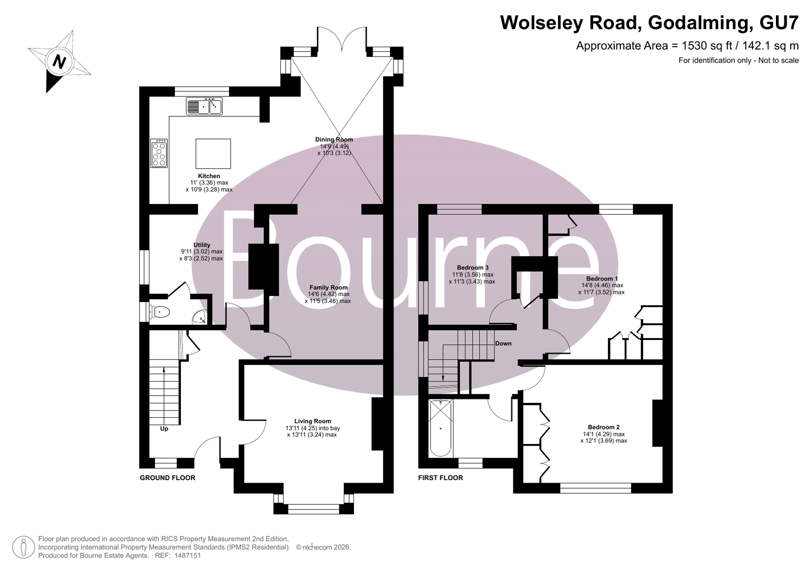 32, Wolseley Road, Godalming floorplan