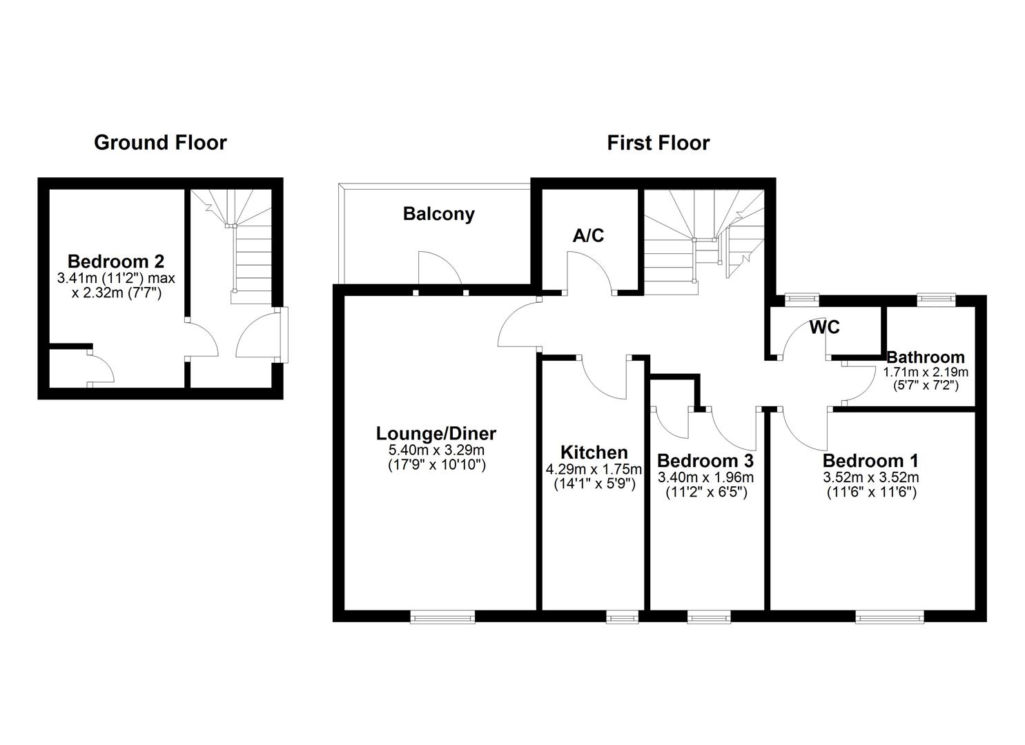 72, Epsom Walk, Corby floorplan