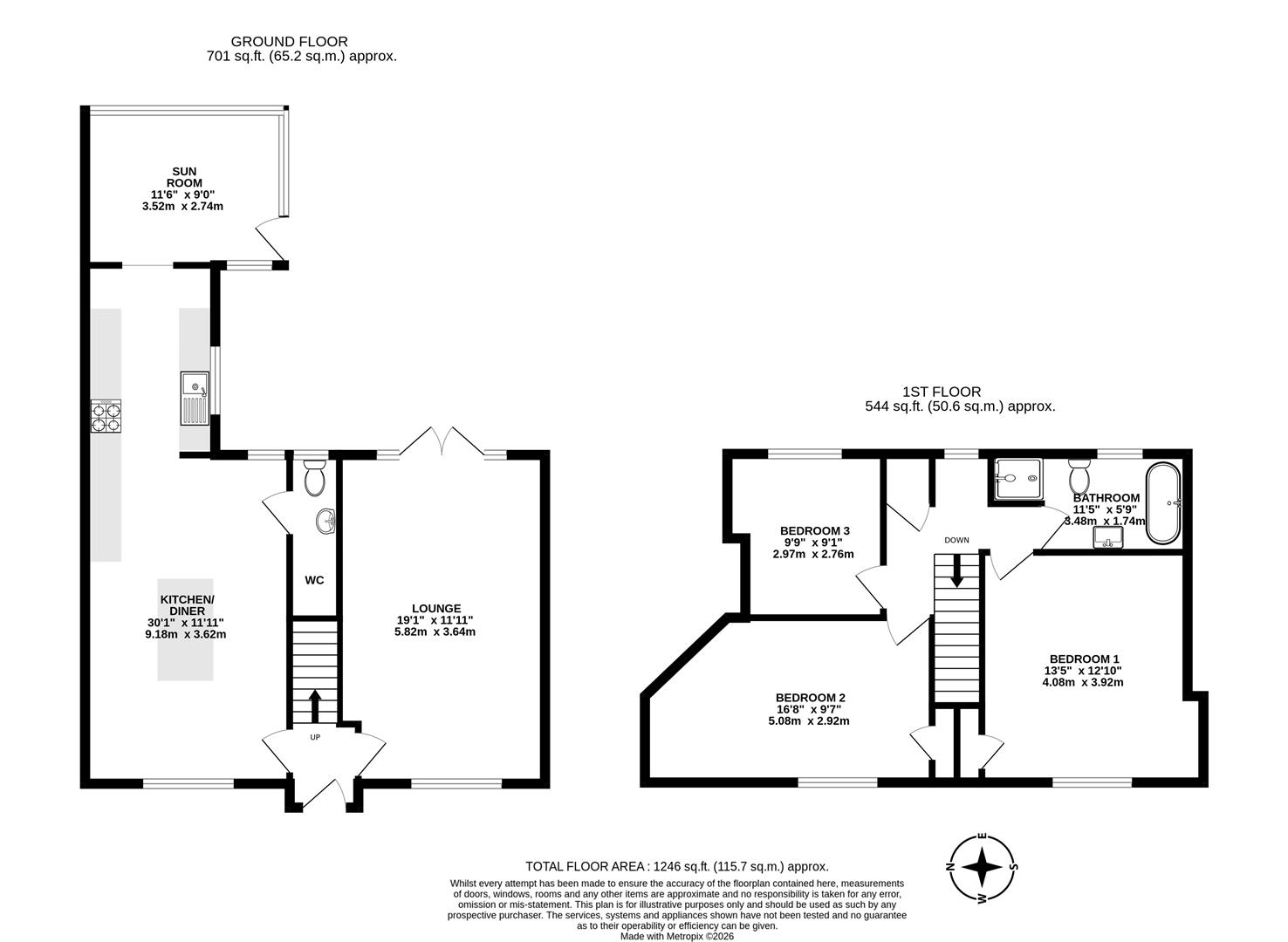 17, Rivelin Crescent, Scunthorpe floorplan