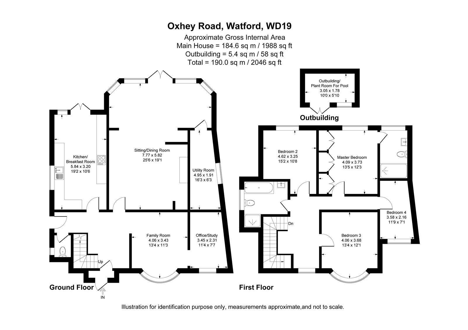 46, Oxhey Road, Hertfordshire floorplan