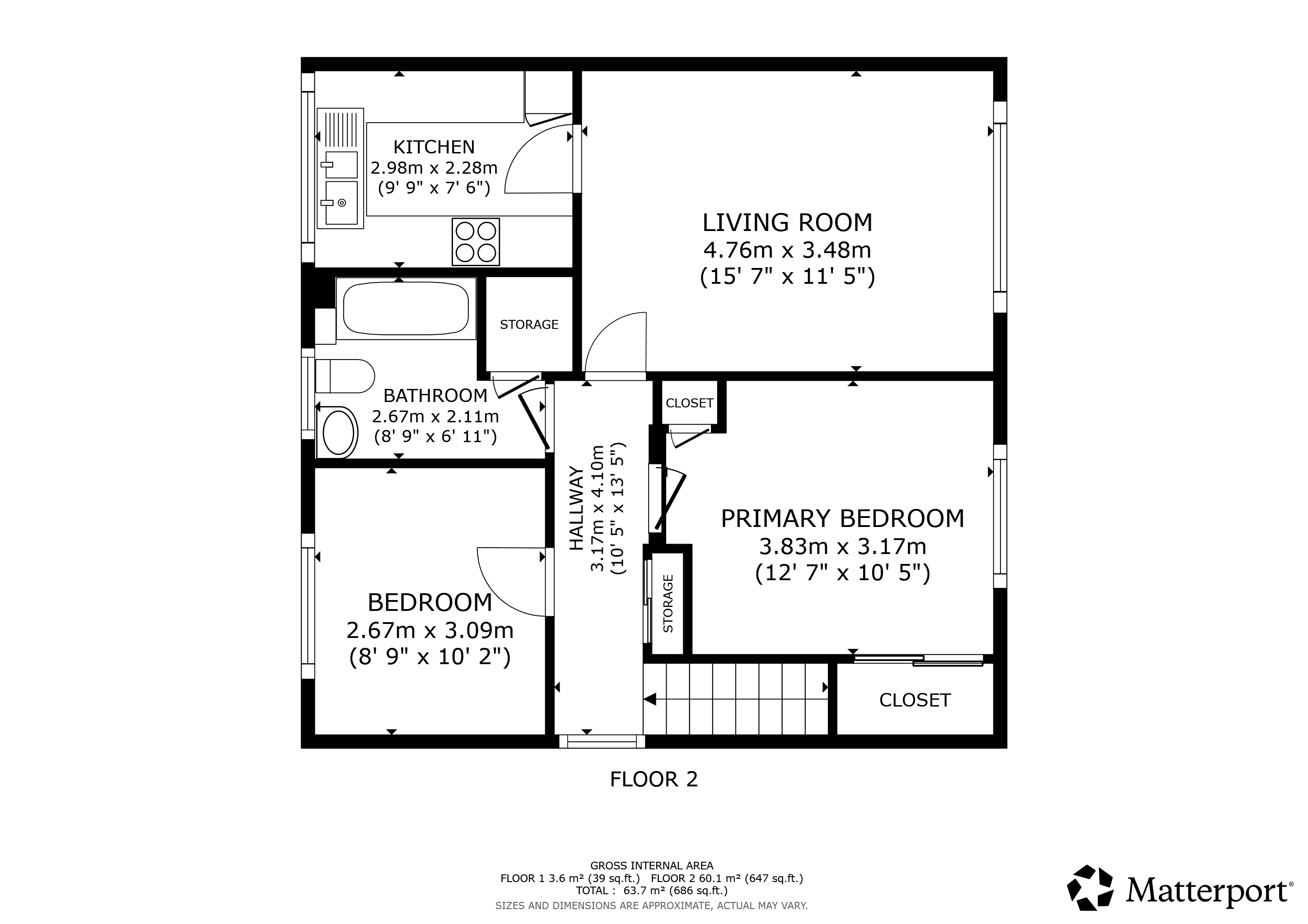 10, Blair Terrace, Stenhousemuir floorplan