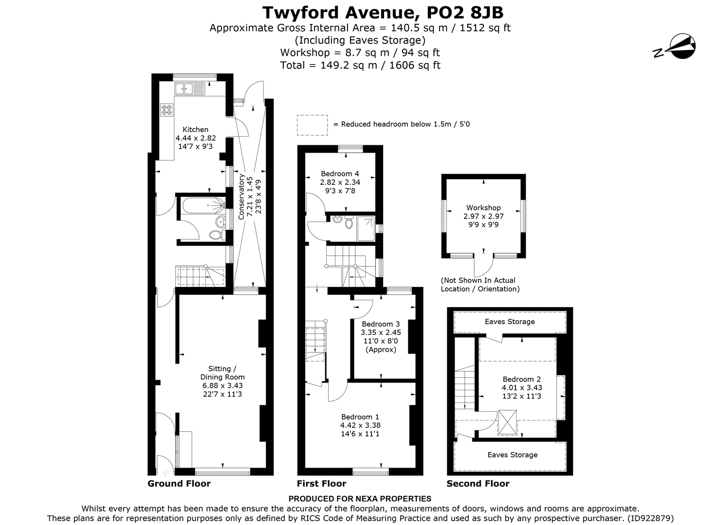 160, Twyford Avenue, Portsmouth floorplan