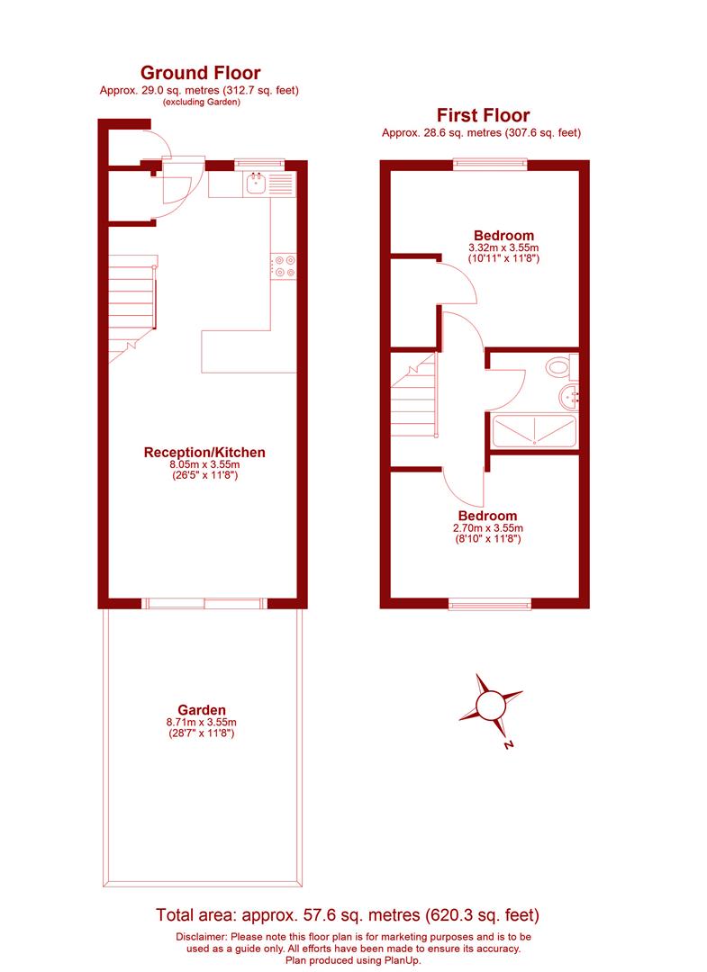 8, Daniel Close, London floorplan
