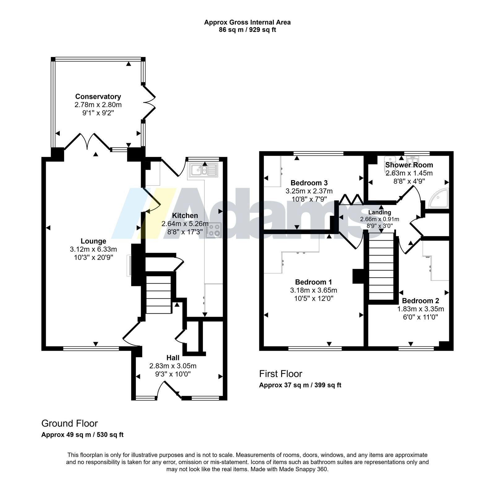 43, Afton, Widnes floorplan