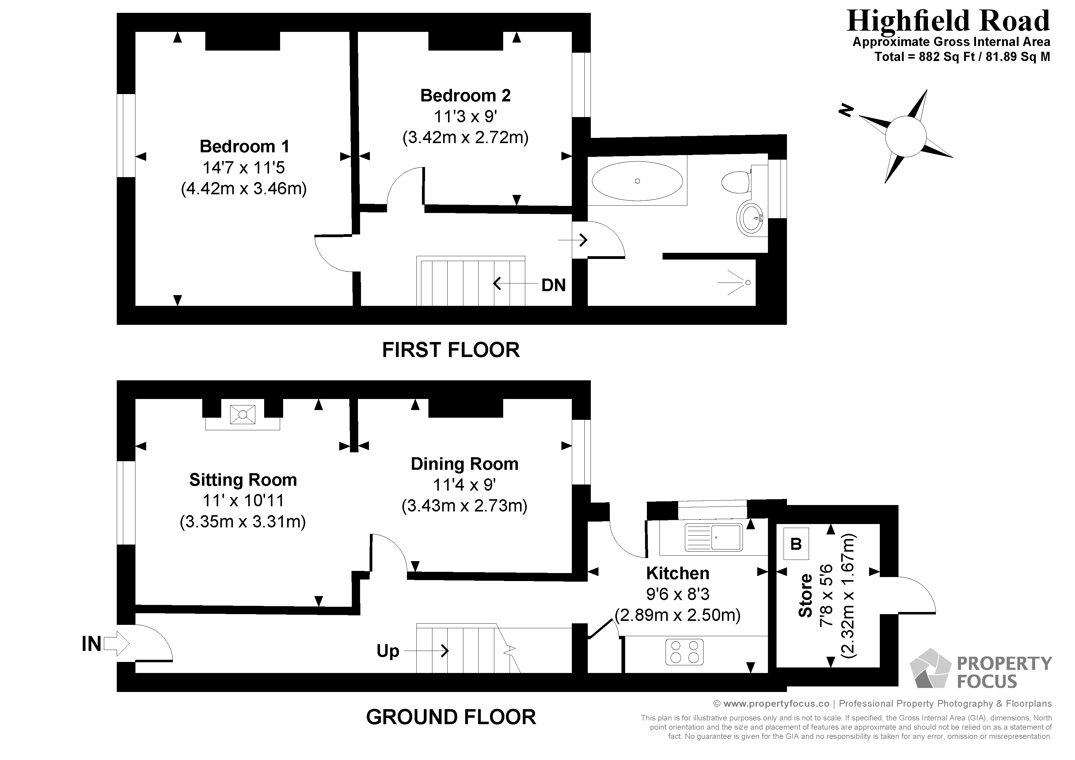 19, Highfield Road, Wiltshire floorplan