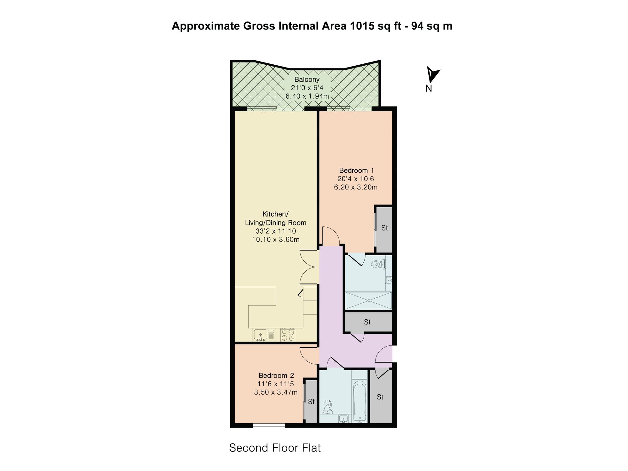 Apt 26, Ocean House Sea Road, St. Austell floorplan