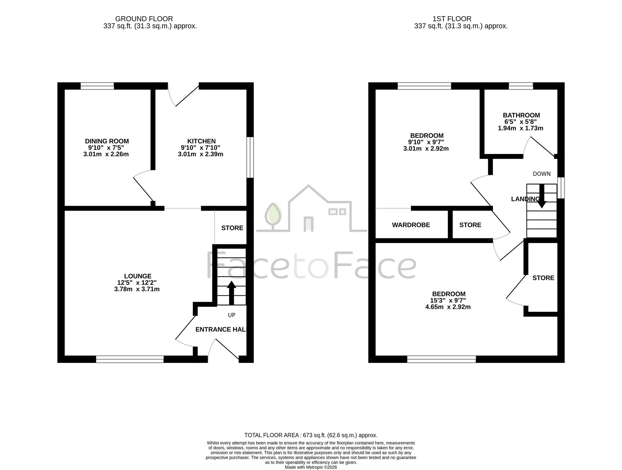 290 Calderbrook Road, Littleborough floorplan