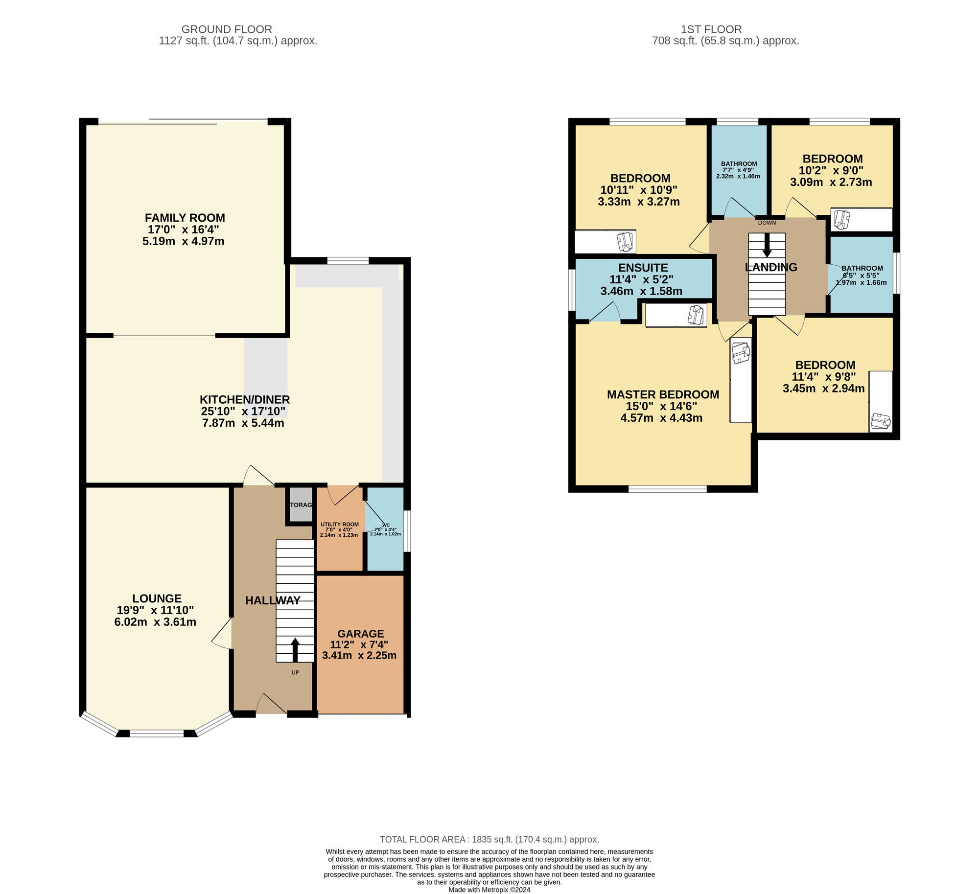 33 Whinchat Close, Warrington floorplan