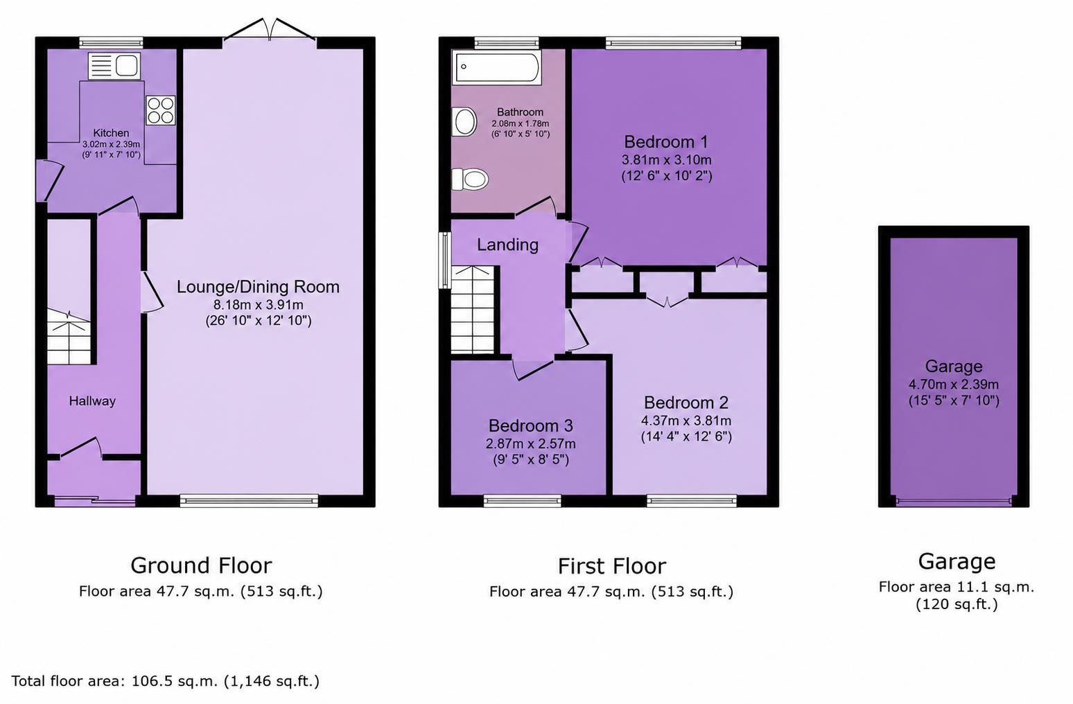 1, The Lovells, Easton In Gordano floorplan