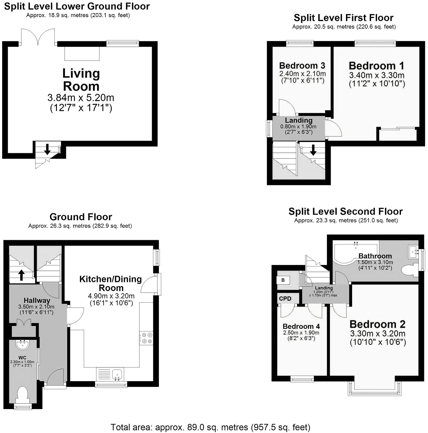 9, Spittal Green, Chesterfield floorplan
