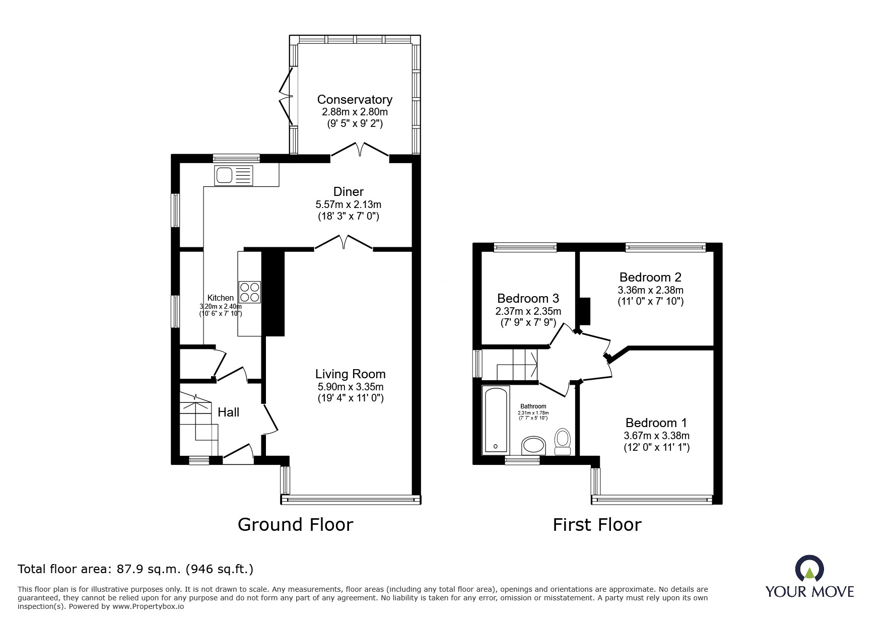 Wyville Drive, Manchester floorplan