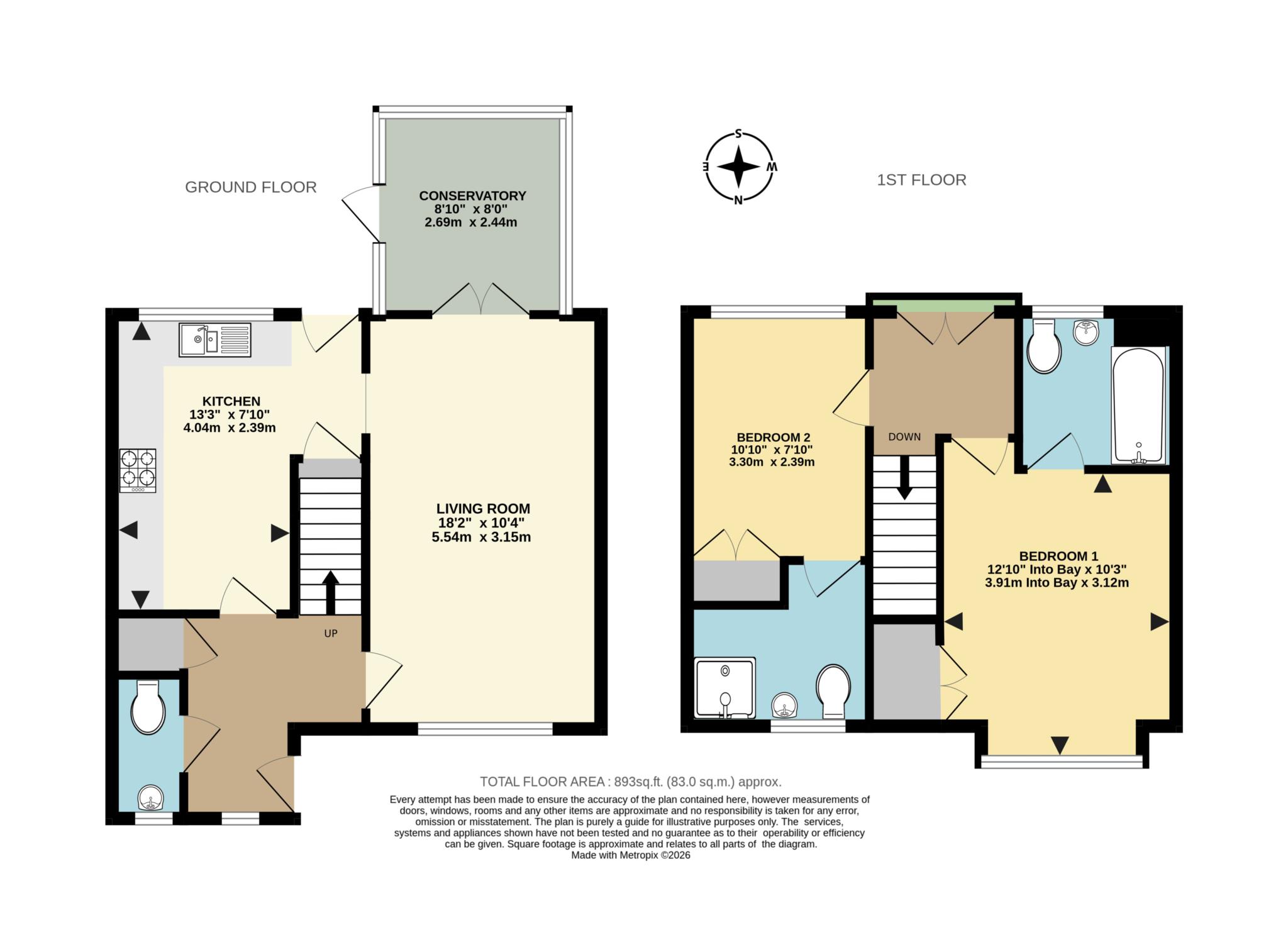 Bluebell Cottage, Eversley Centre, Hook floorplan