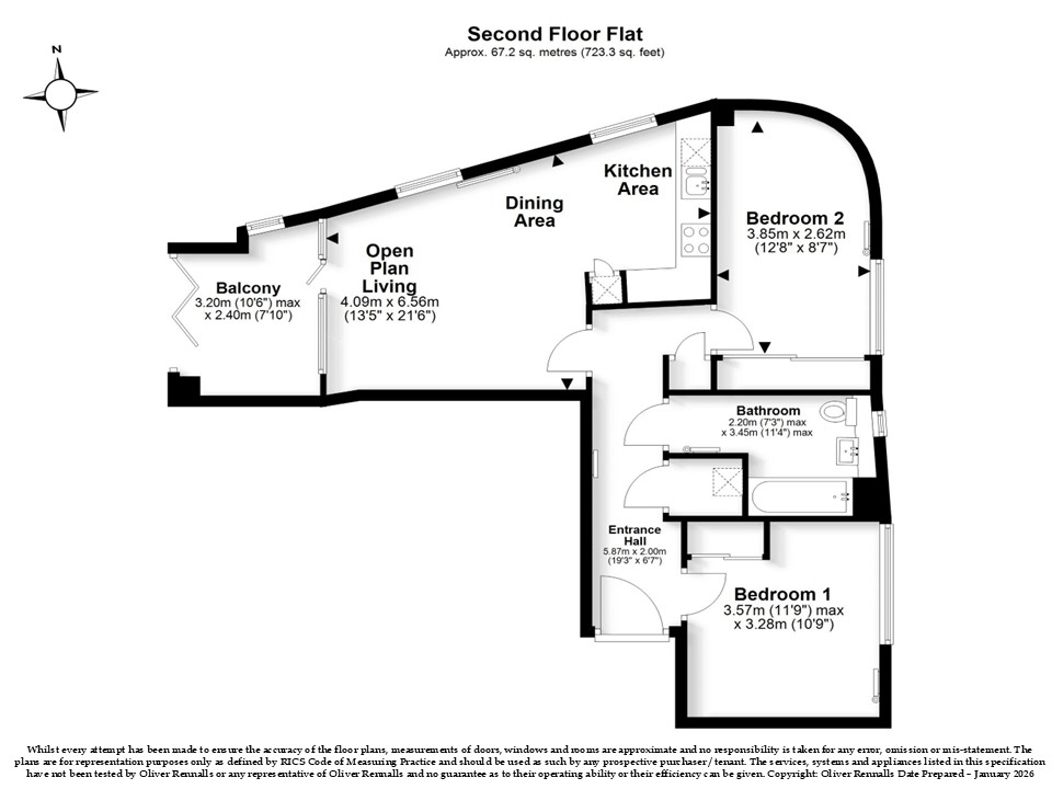 Kenneth Way, London floorplan