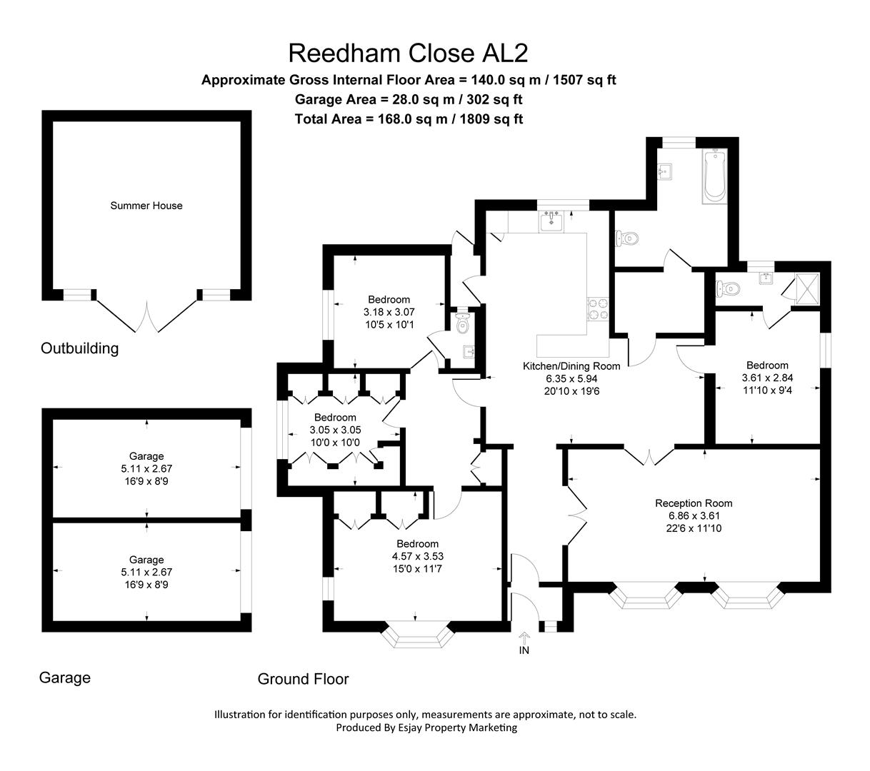 3a, Reedham Close, St. Albans floorplan