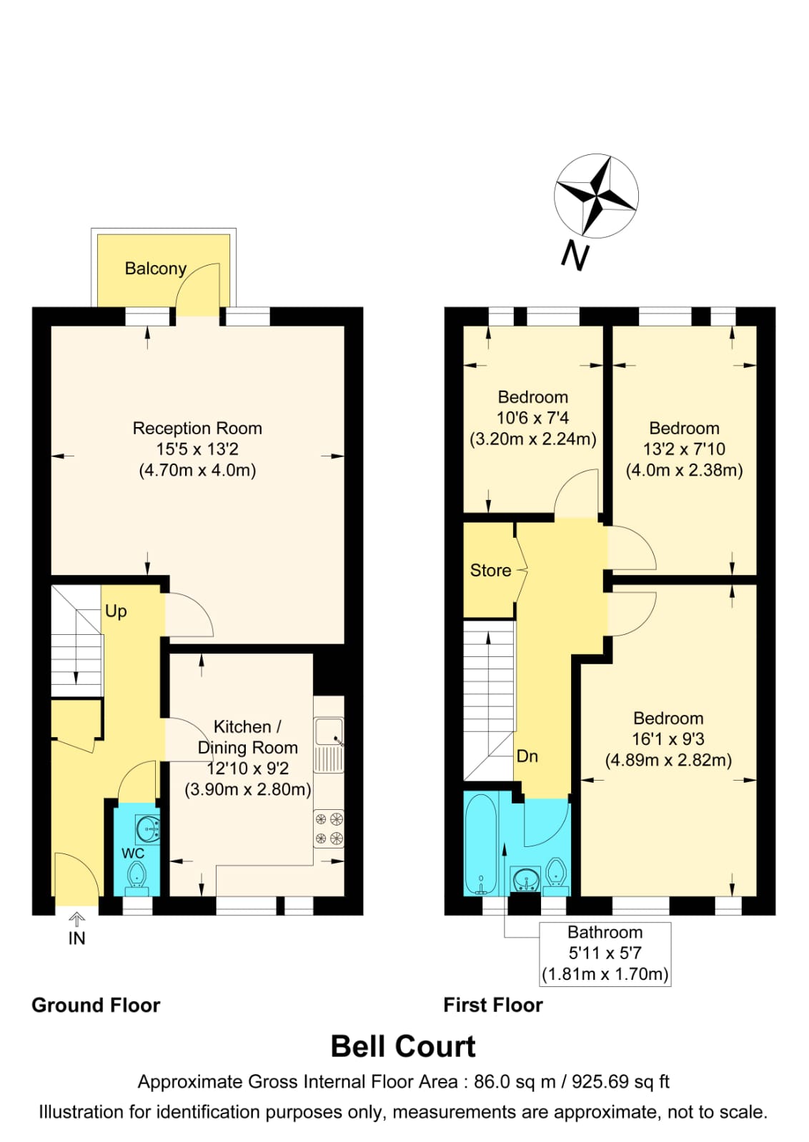 Bell Court, Bell Lane, London floorplan