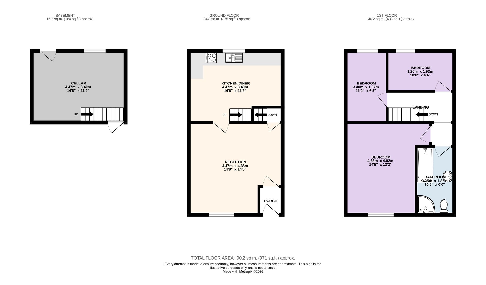 16 Higher Road, Preston floorplan