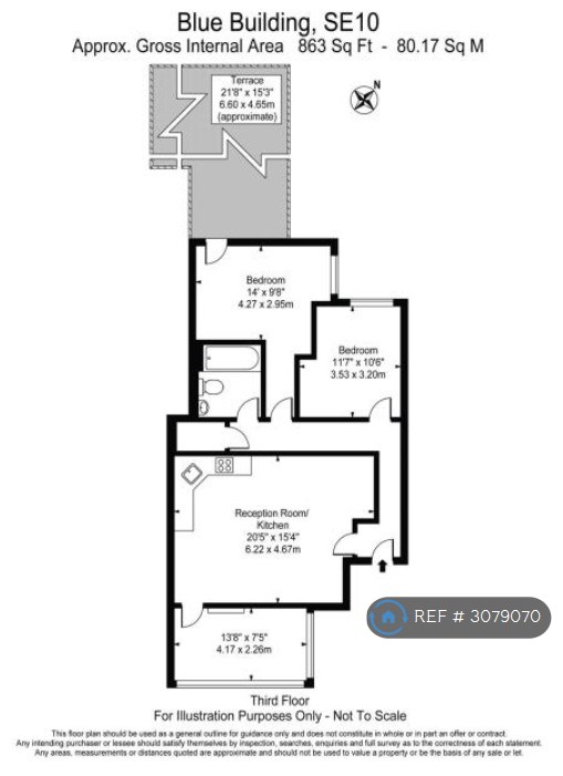 Blue Building Woolwich Road, London floorplan