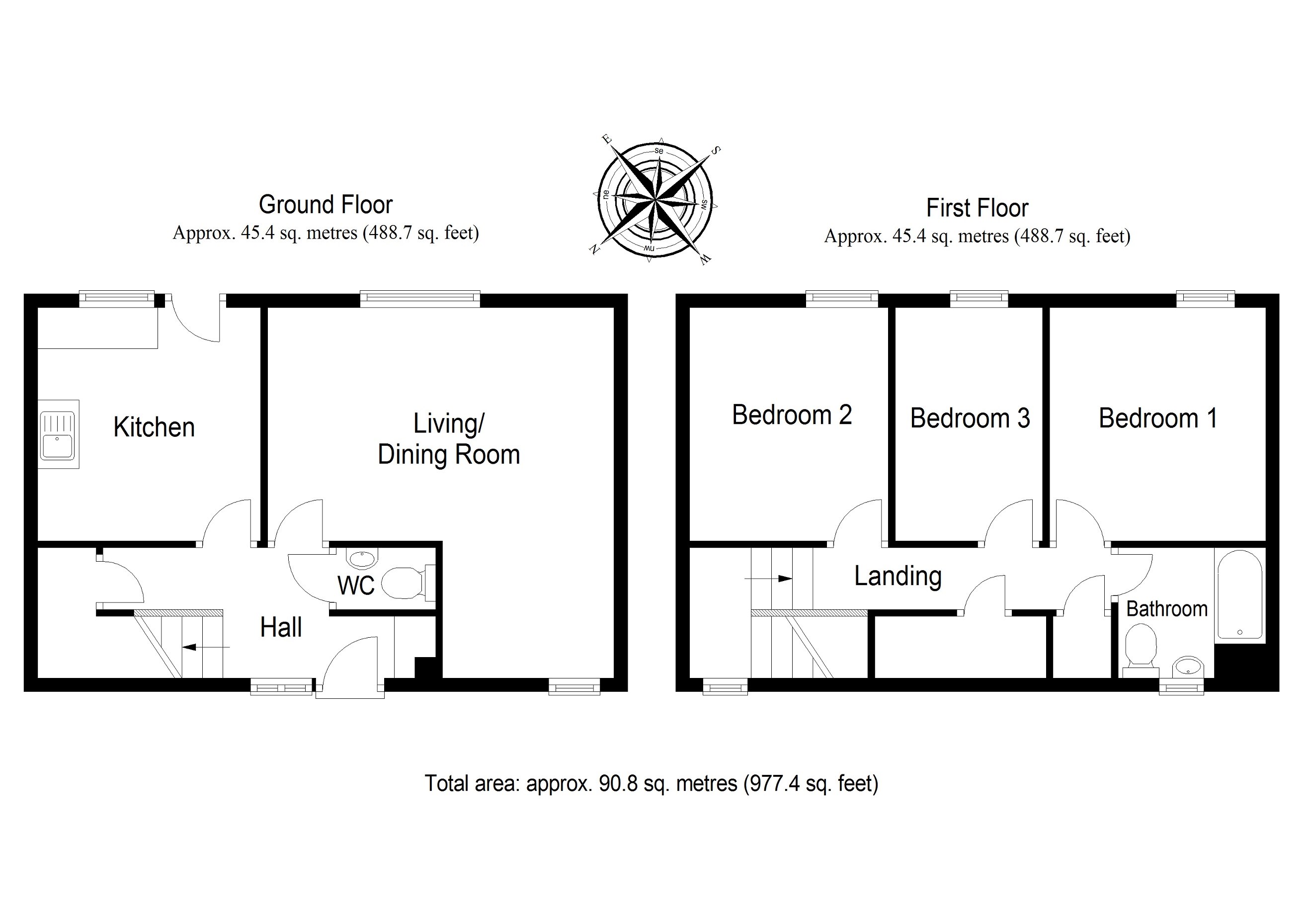 3 Bedrooms Terraced house for sale in Abbotsford Rise, Livingston, Livingston EH54