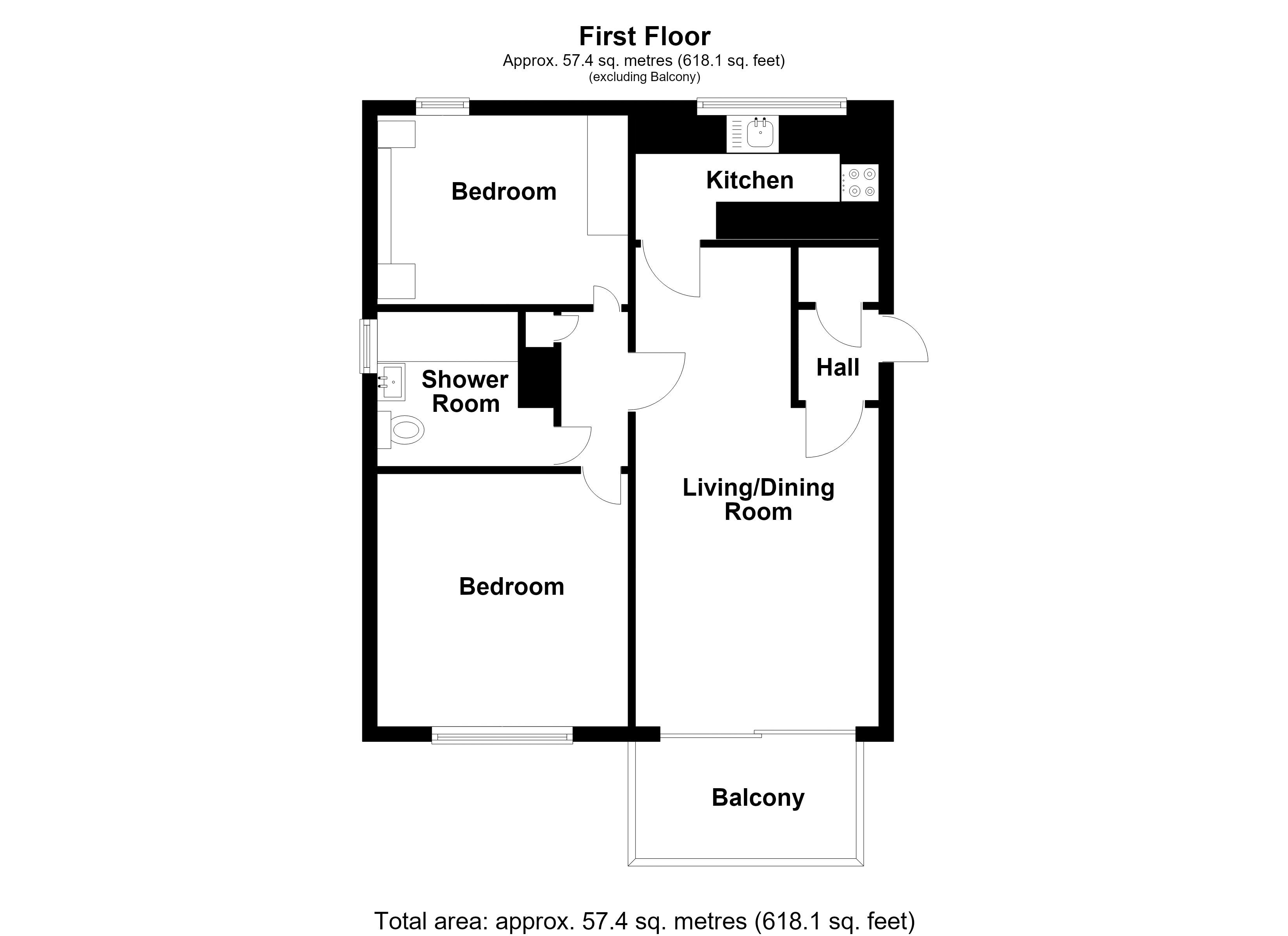 14, The Nook, Nuneaton floorplan