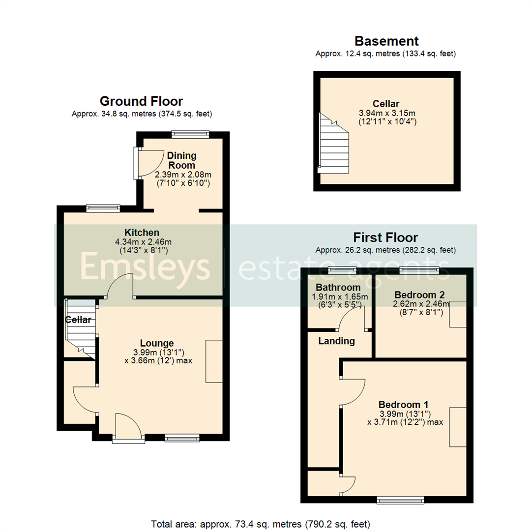 2, Northern Cottages, Leeds floorplan