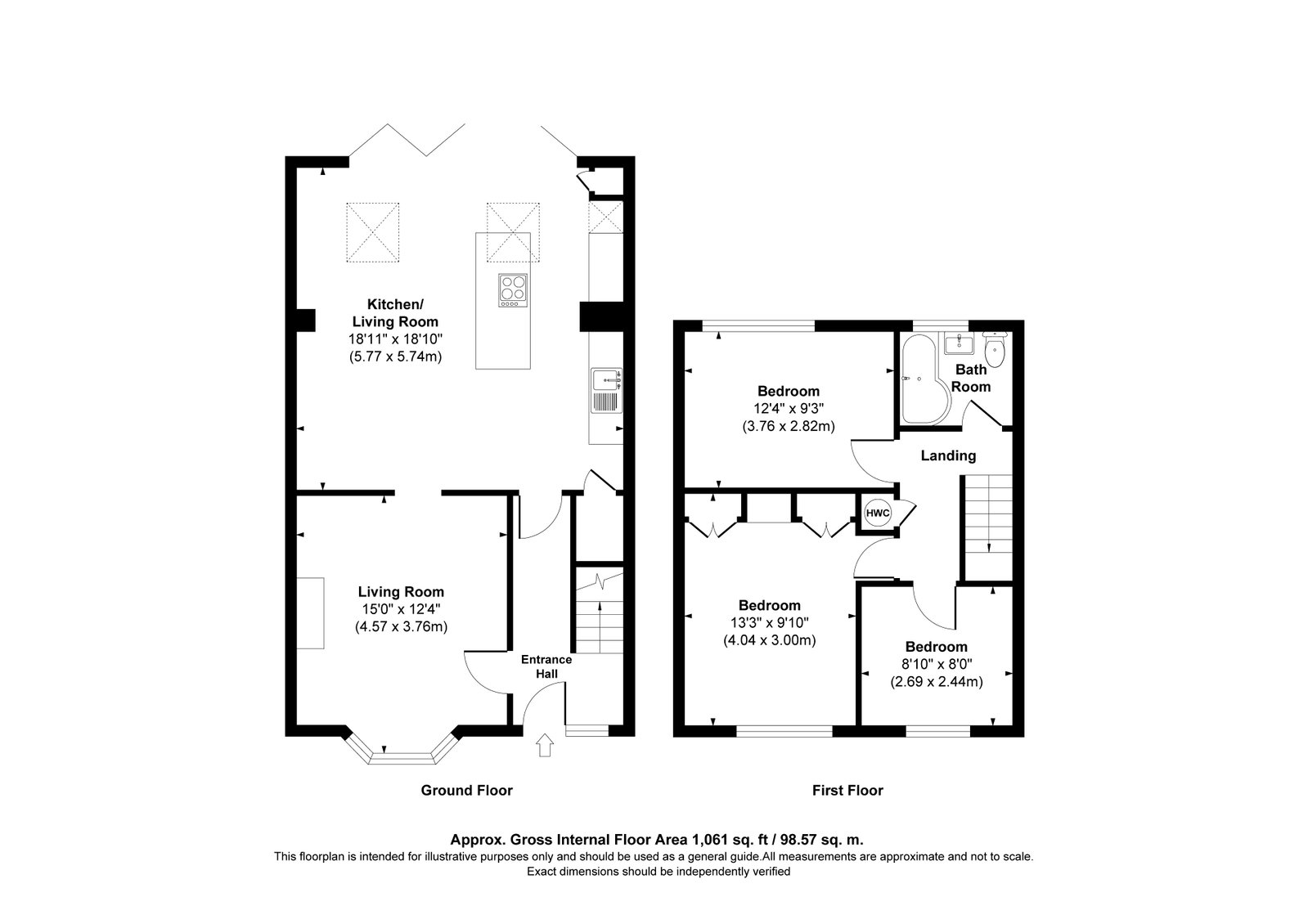 12, Seymour Crescent, Hemel Hempstead floorplan