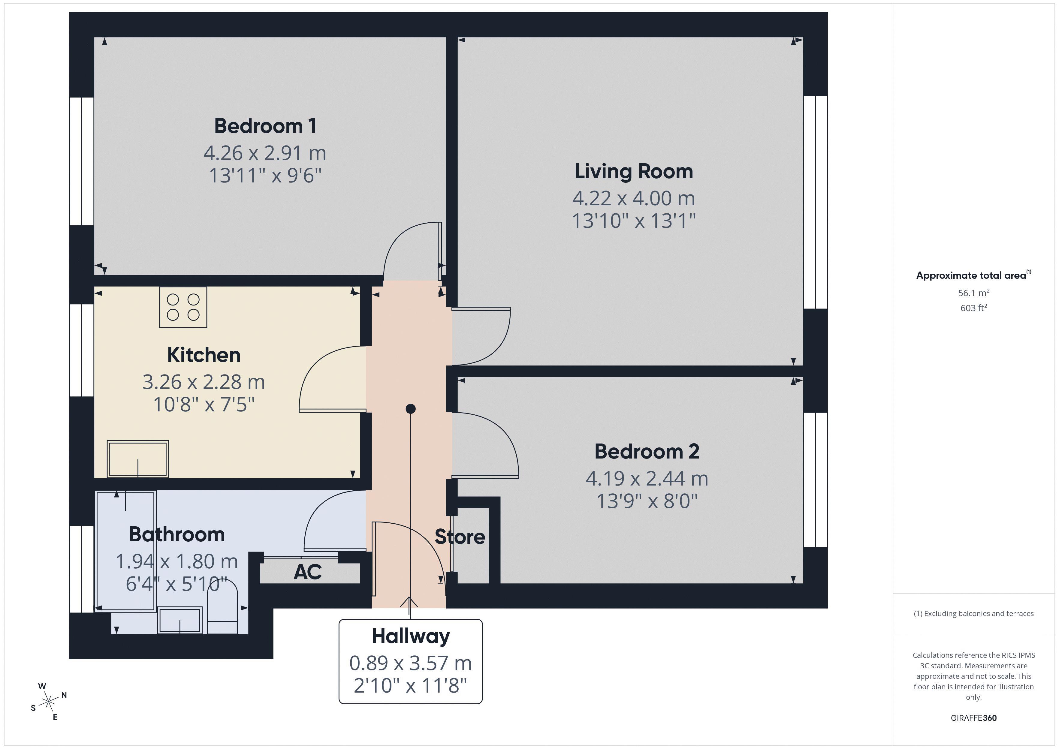 14 Shaw Court, Ninehams Road, Caterham floorplan