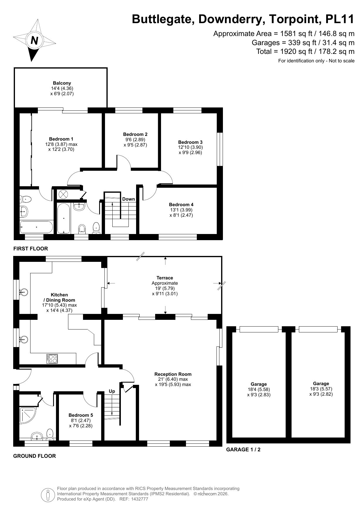 26, Buttlegate, Torpoint floorplan