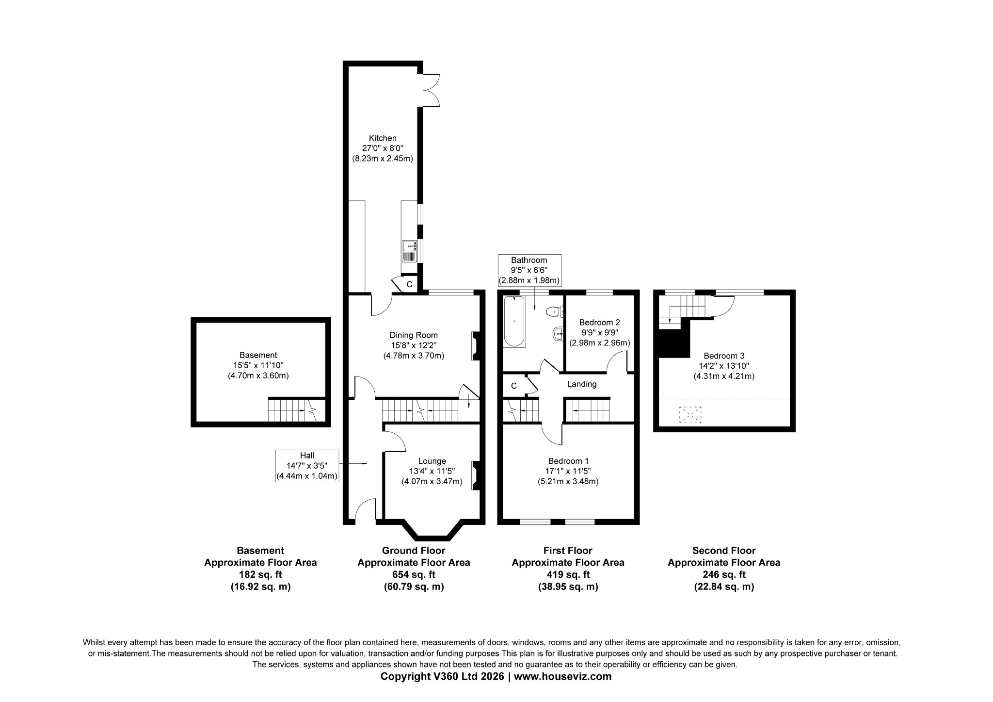 150, Park Hill Road, Birmingham floorplan
