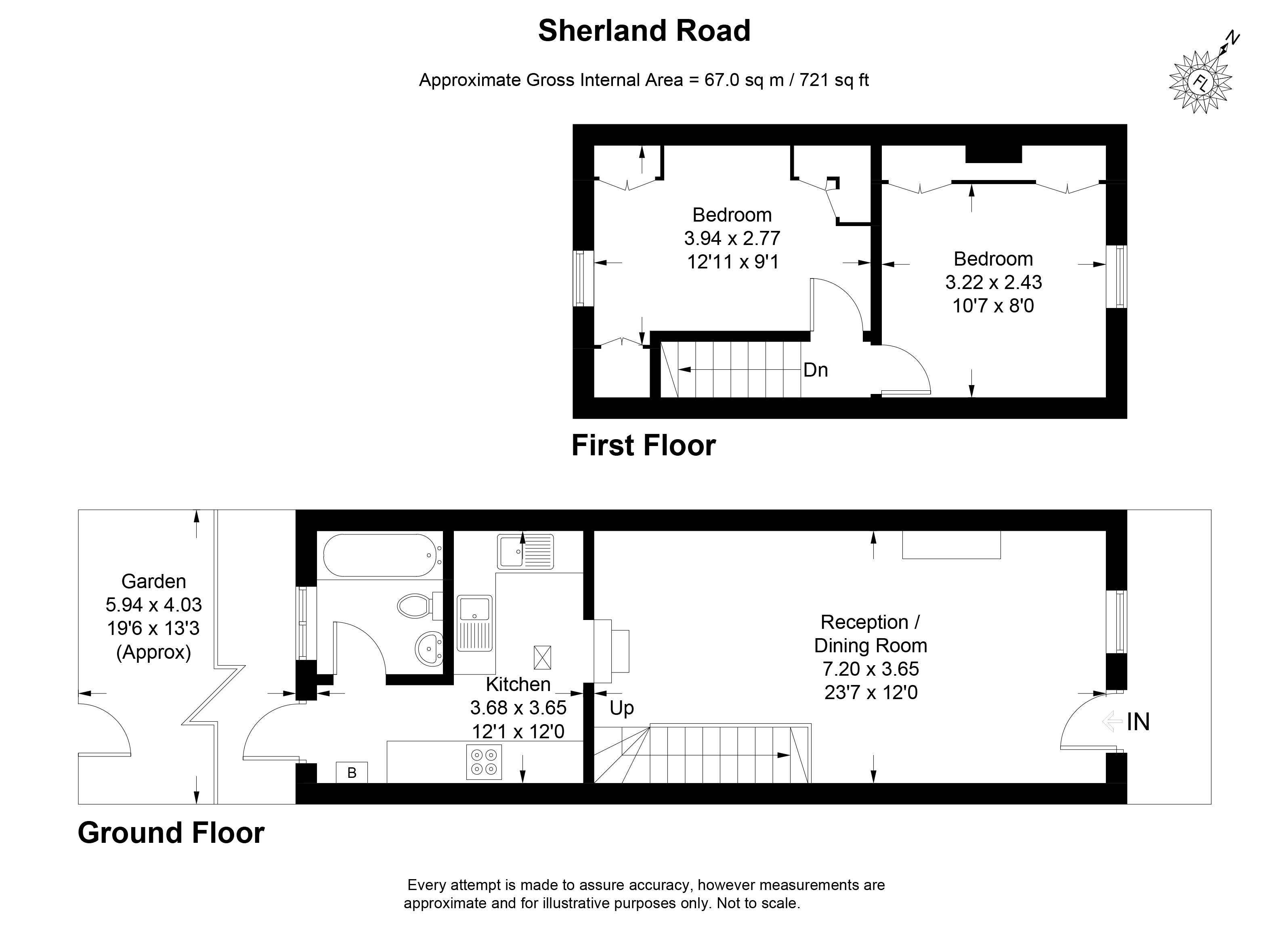 82, Sherland Road, Twickenham floorplan