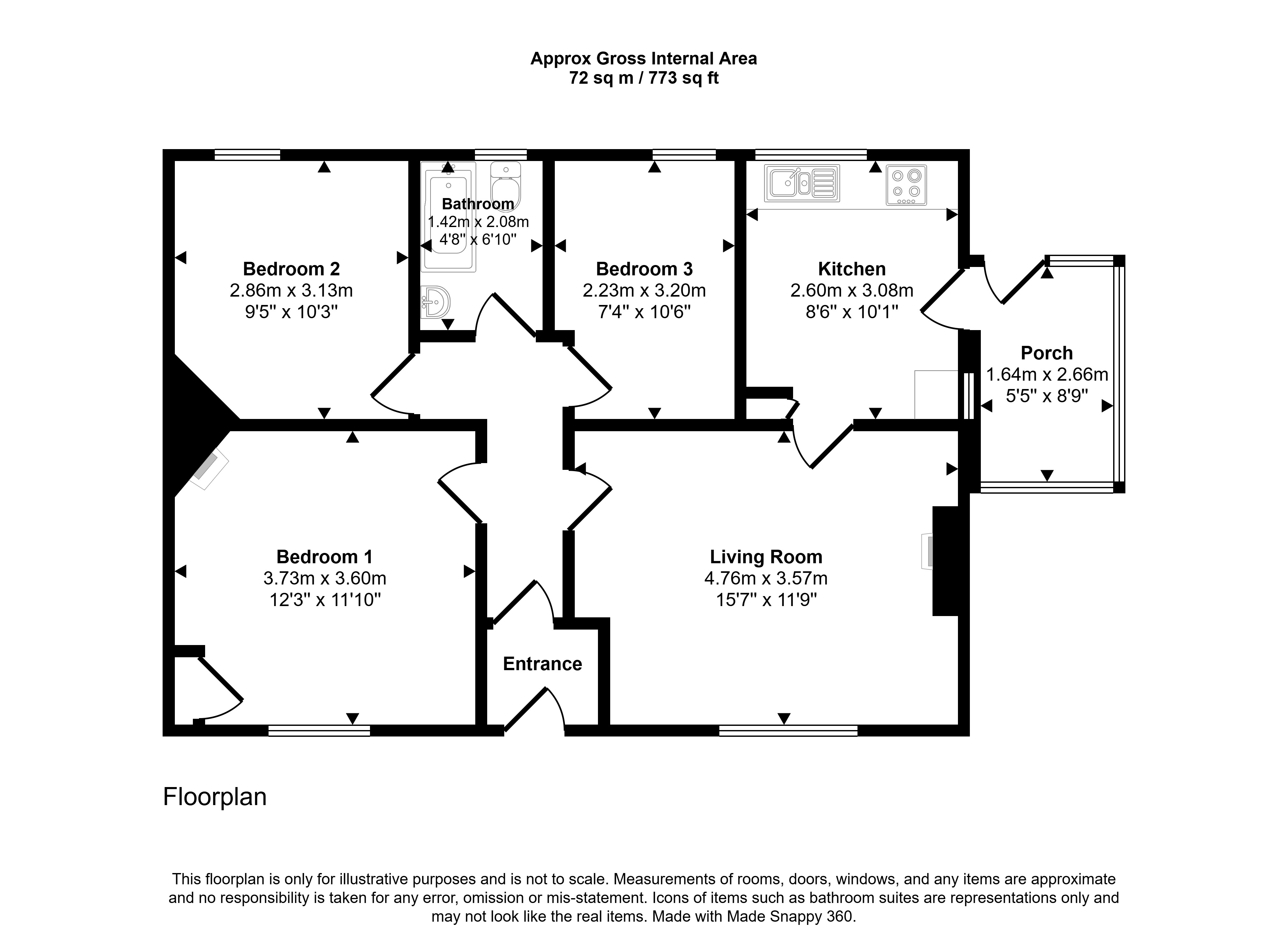 2,, George Street, Kirkwall floorplan