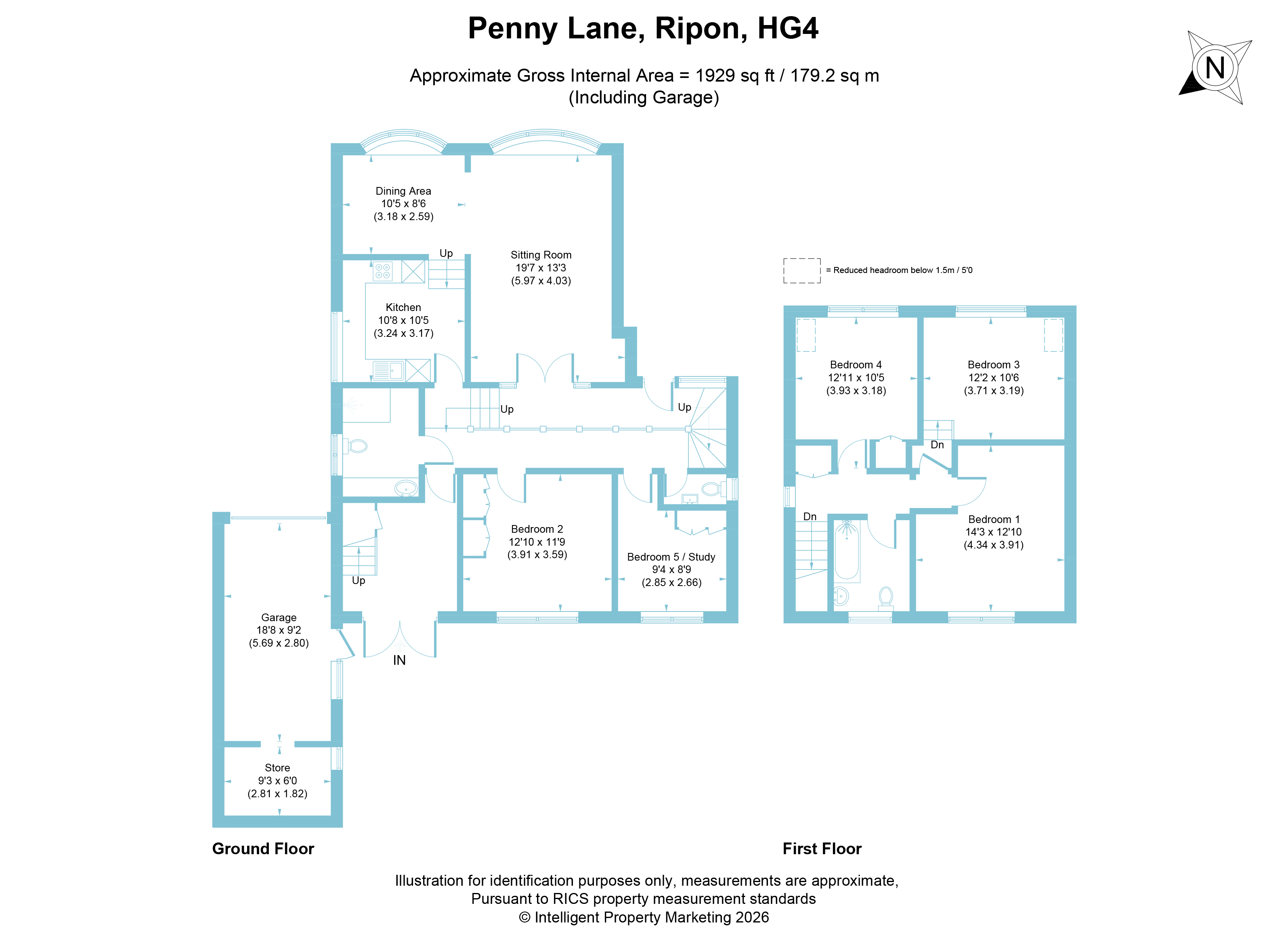 Farthings, Ripon floorplan