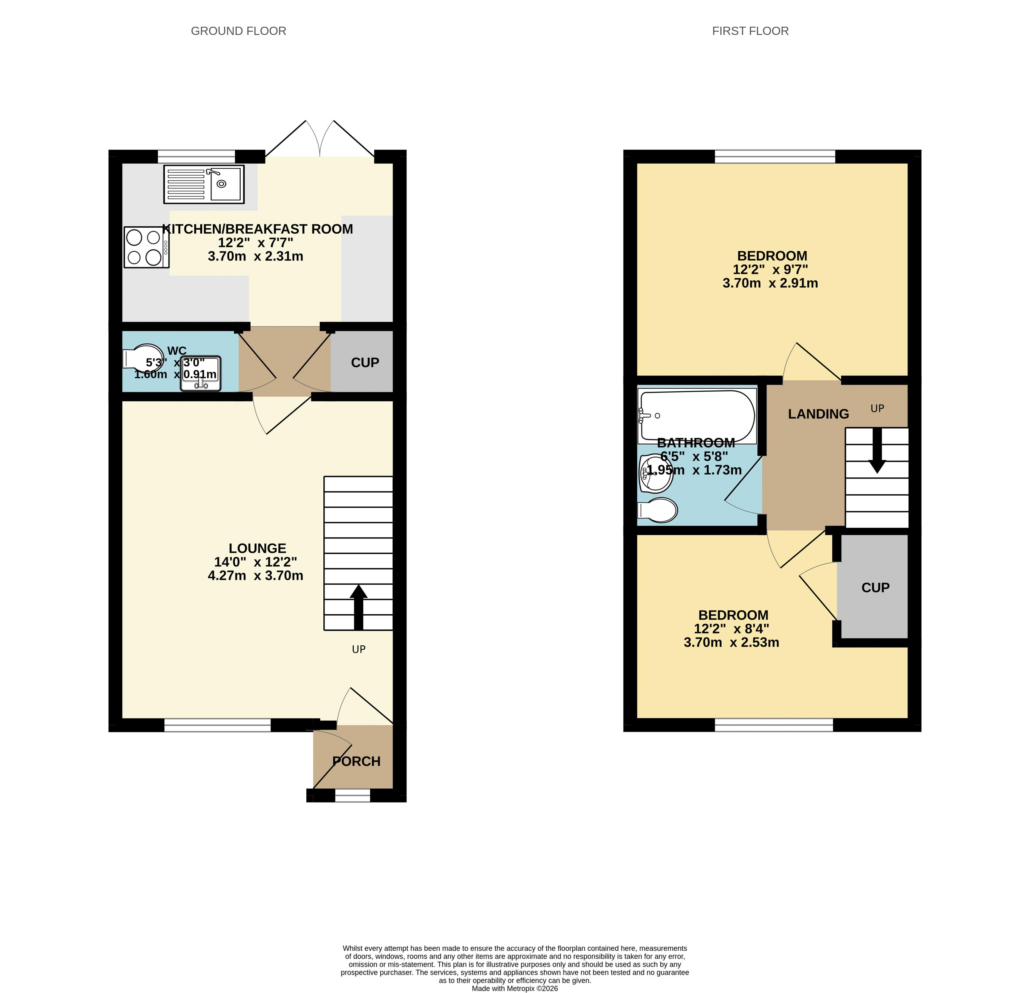 83, Priory Lane, Scunthorpe floorplan